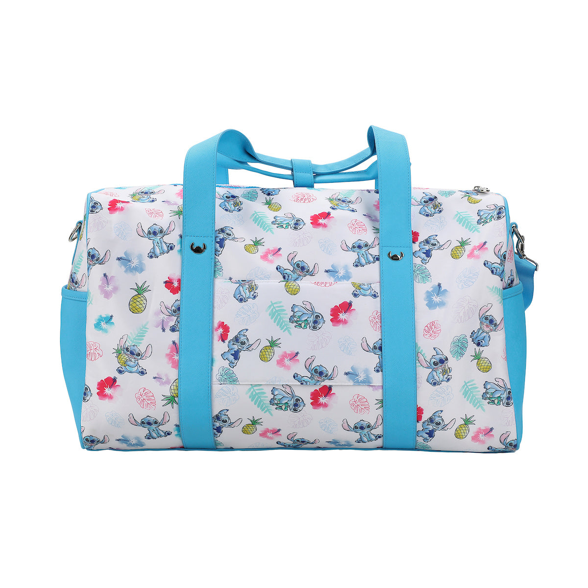 Disney Stitch Tropical Watercolor Print White 18" Duffle Bag