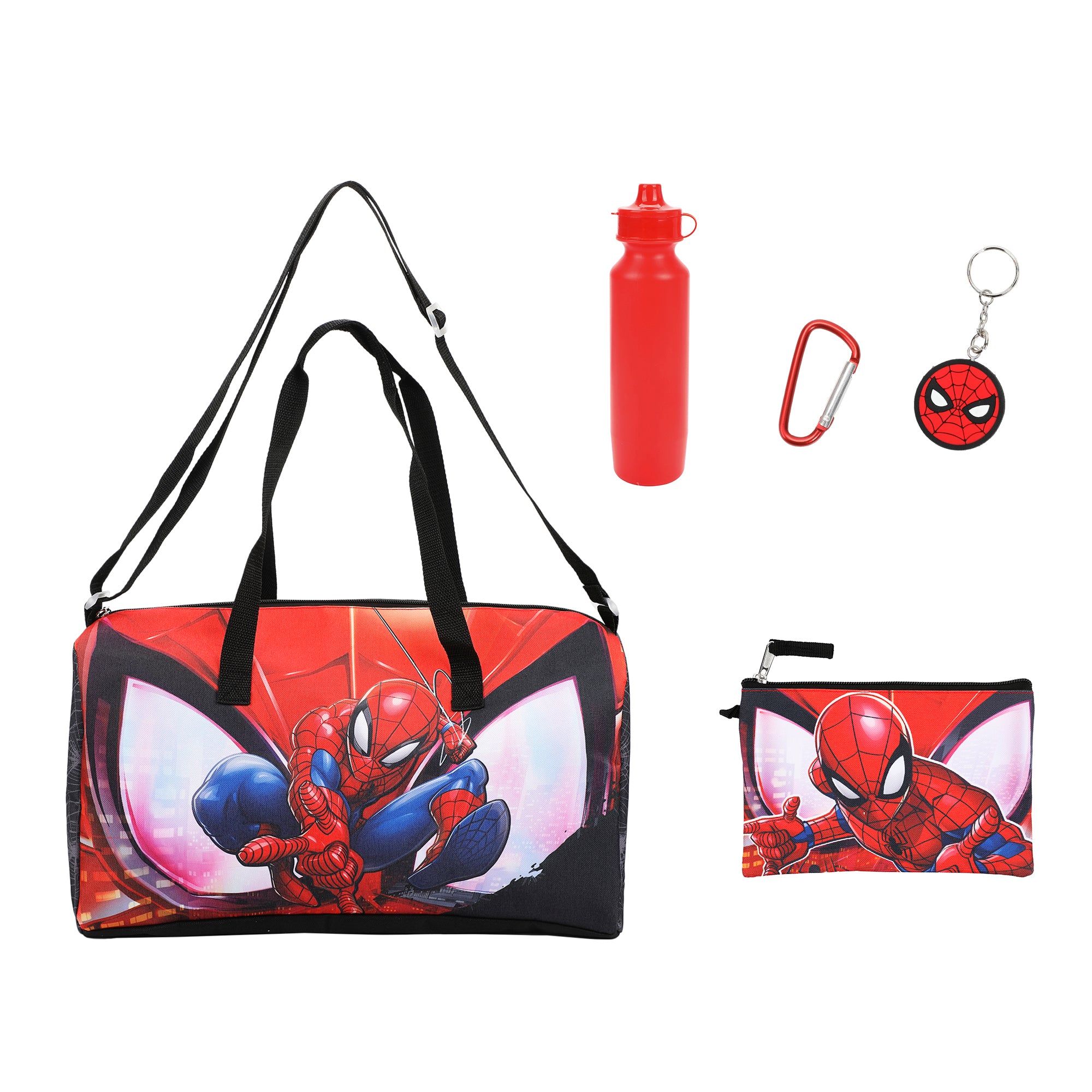 Spider-Man Hero & Mask 5-Piece Duffel Bag Set