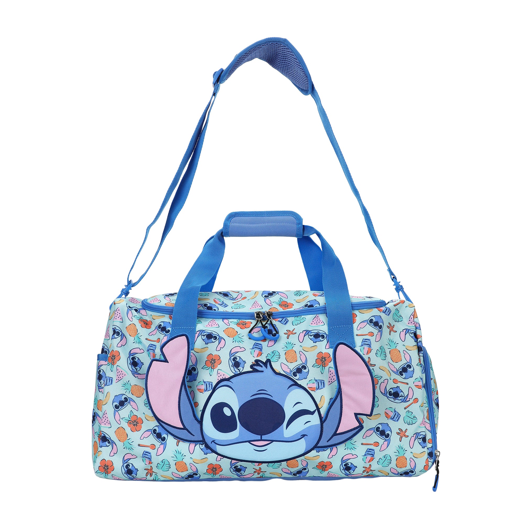 Lilo & Stitch Beach Print Blue 20” Duffel Bag