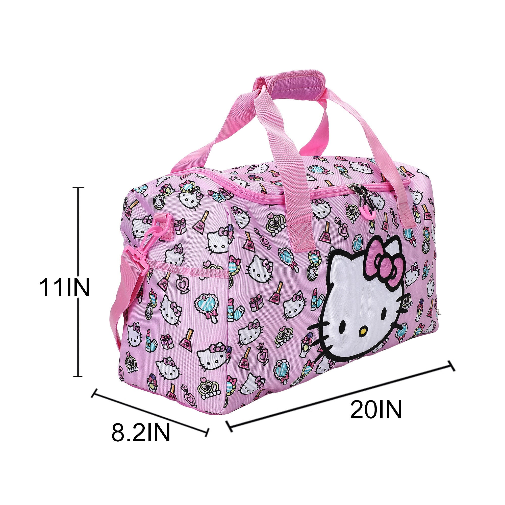 Hello Kitty Core Duffle Bag For Kids Travel And School