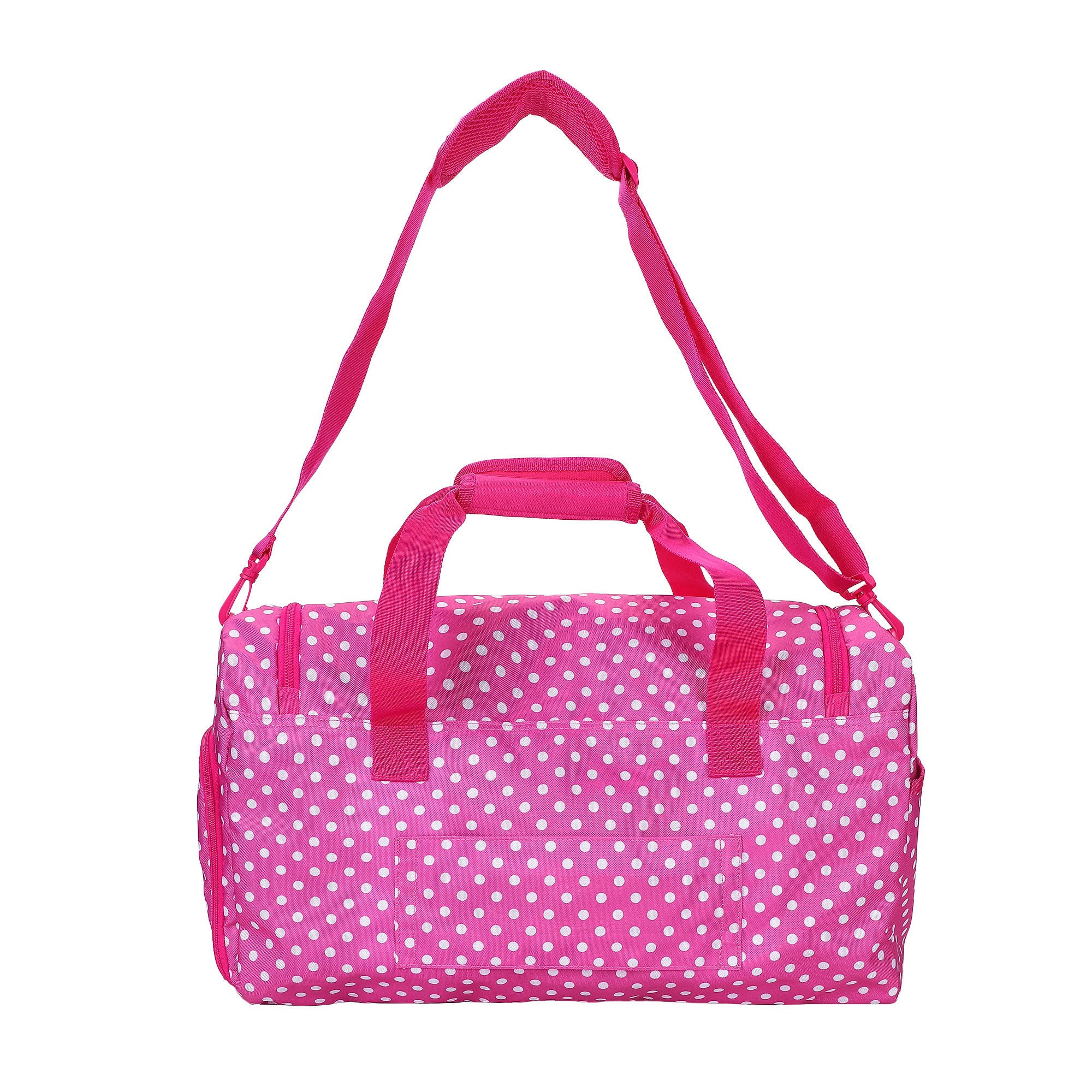 Minnie Mouse Classic Character Pose Pink Polka Dotted 20” Duffel Bag