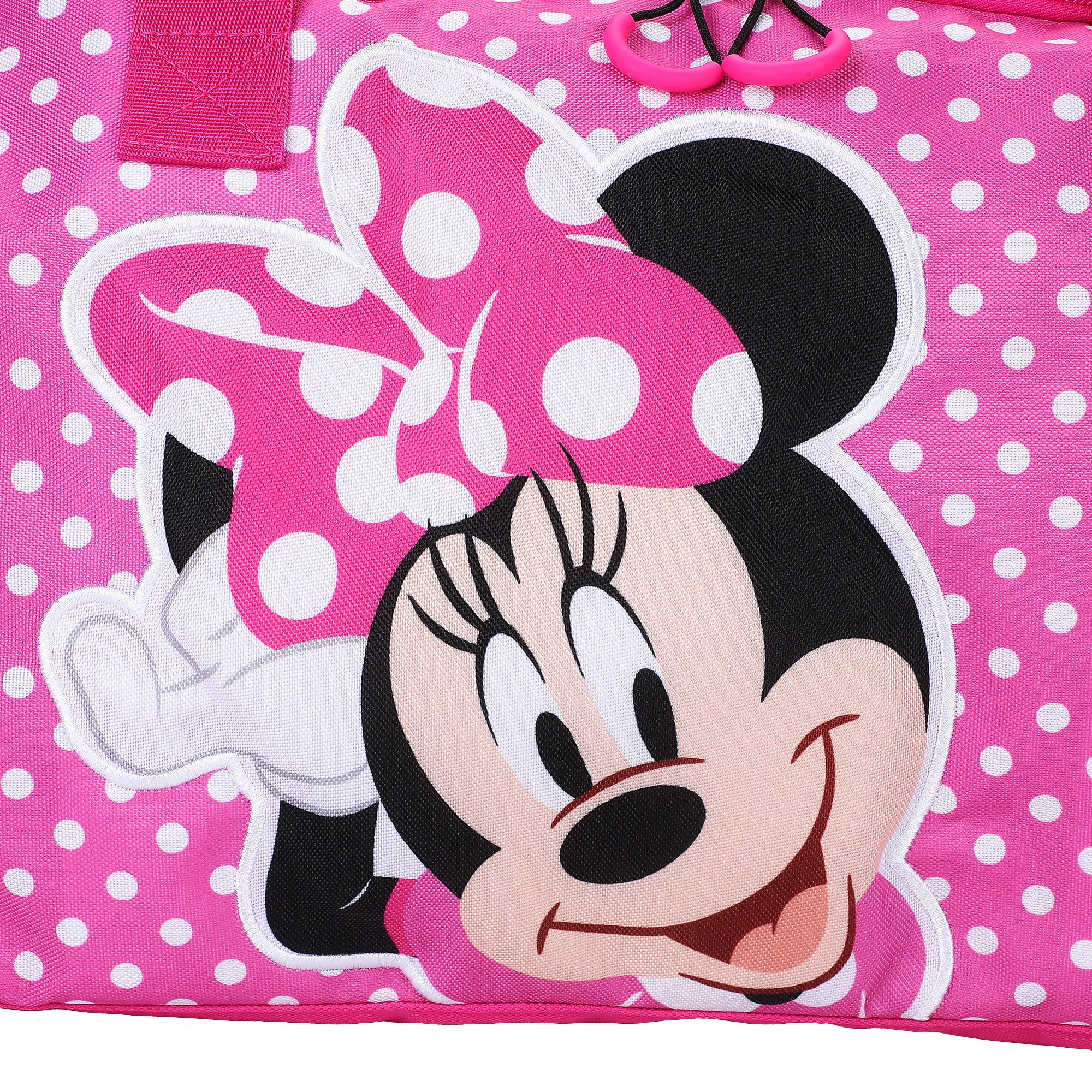 Minnie Mouse Classic Character Pose Pink Polka Dotted 20” Duffel Bag