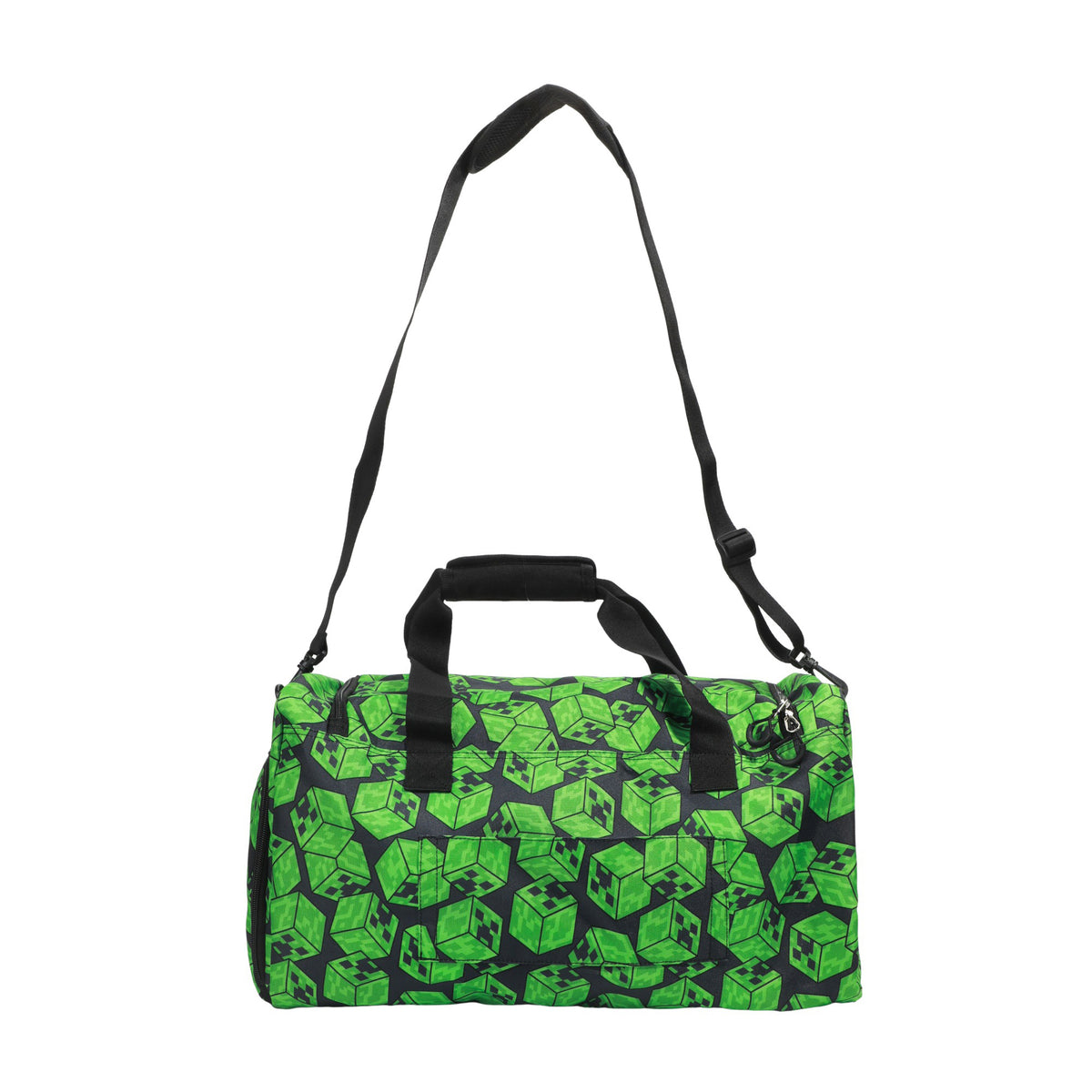 Minecraft Creeper Face Green Youth 20" Duffel Bag