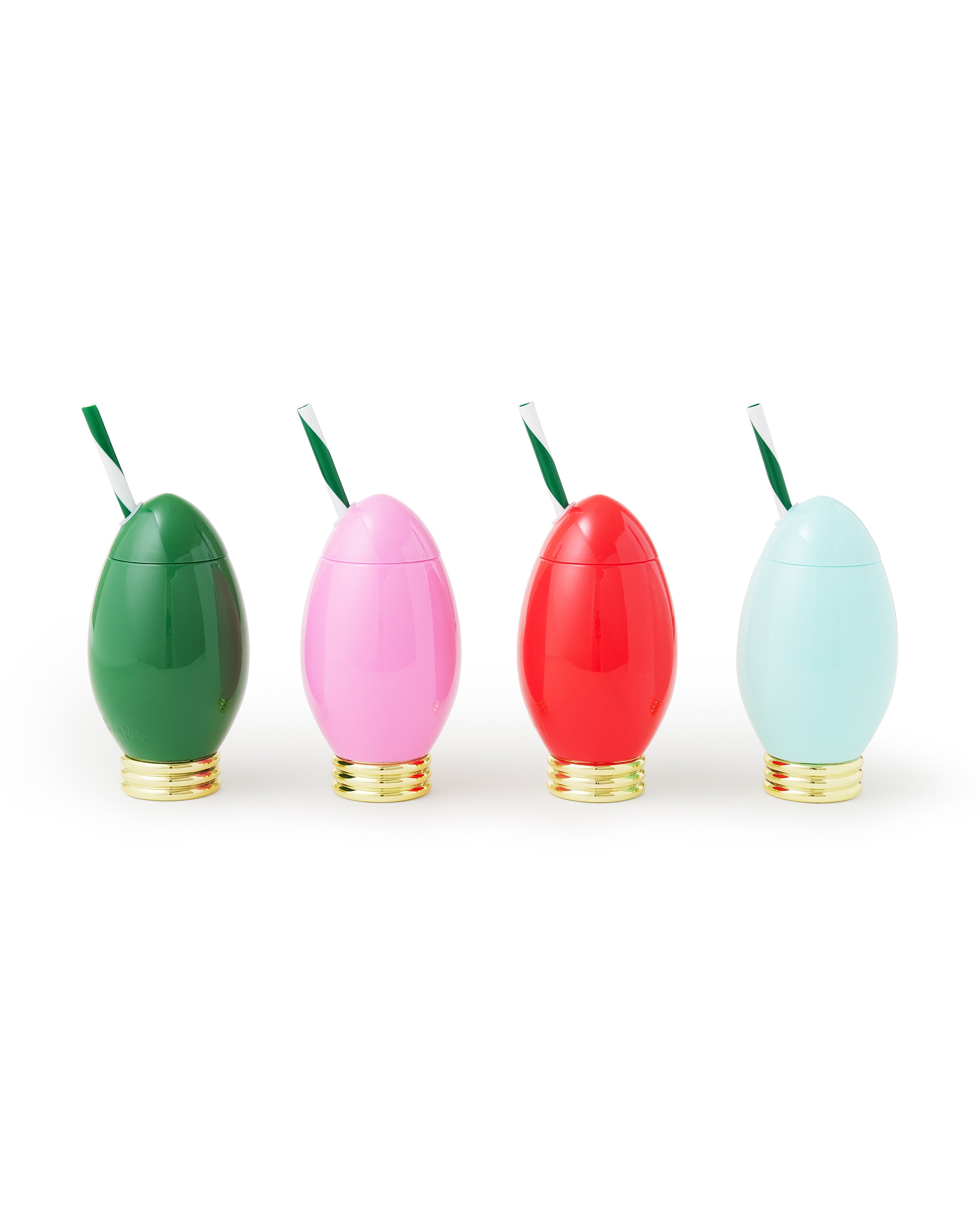 Extra Merry Christmas Lights 4-Pack Customizable 12 Oz Novelty Sipper Cups