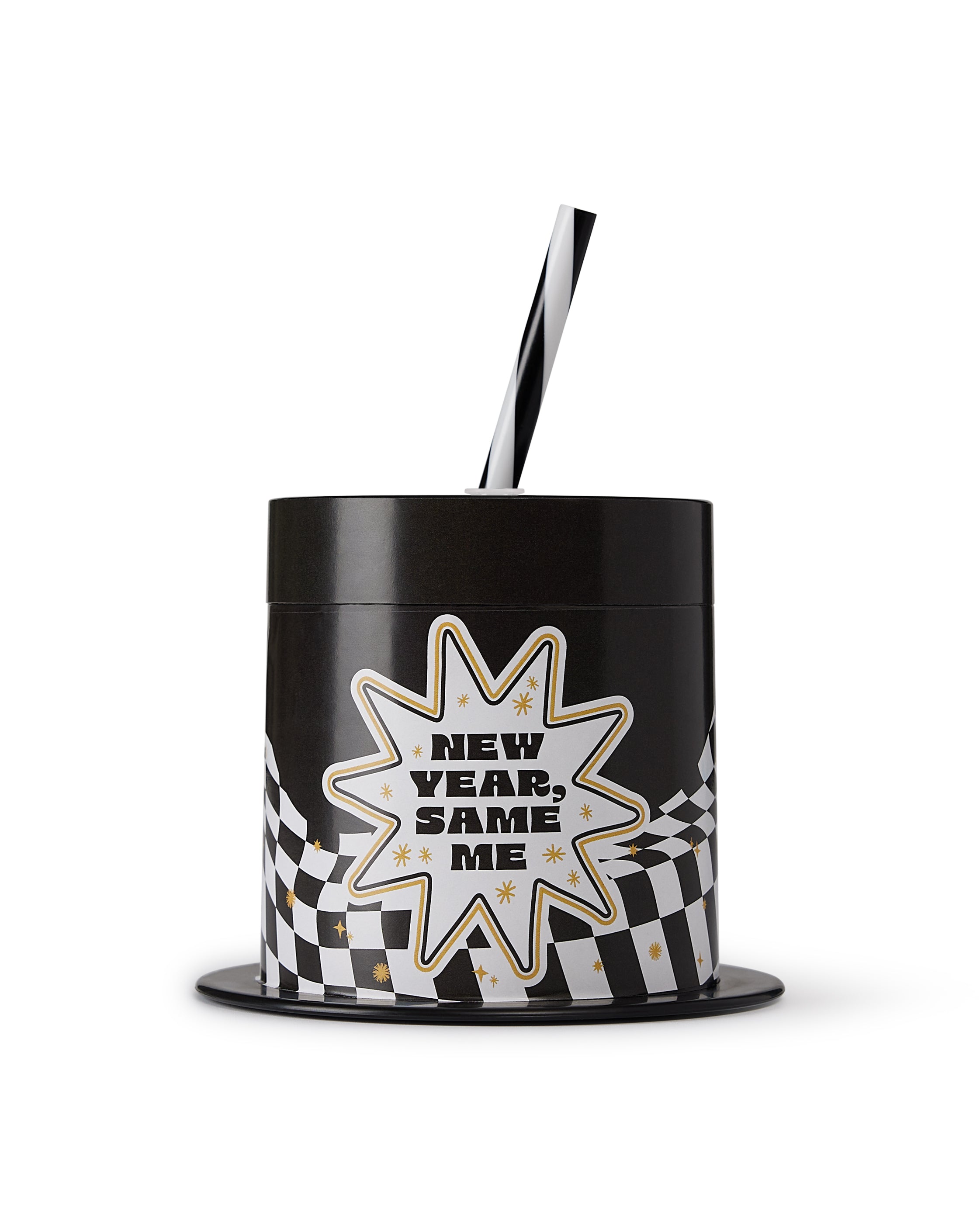 New Year Same Me 2-Pack Top Hat 14 Oz Novelty Sippers