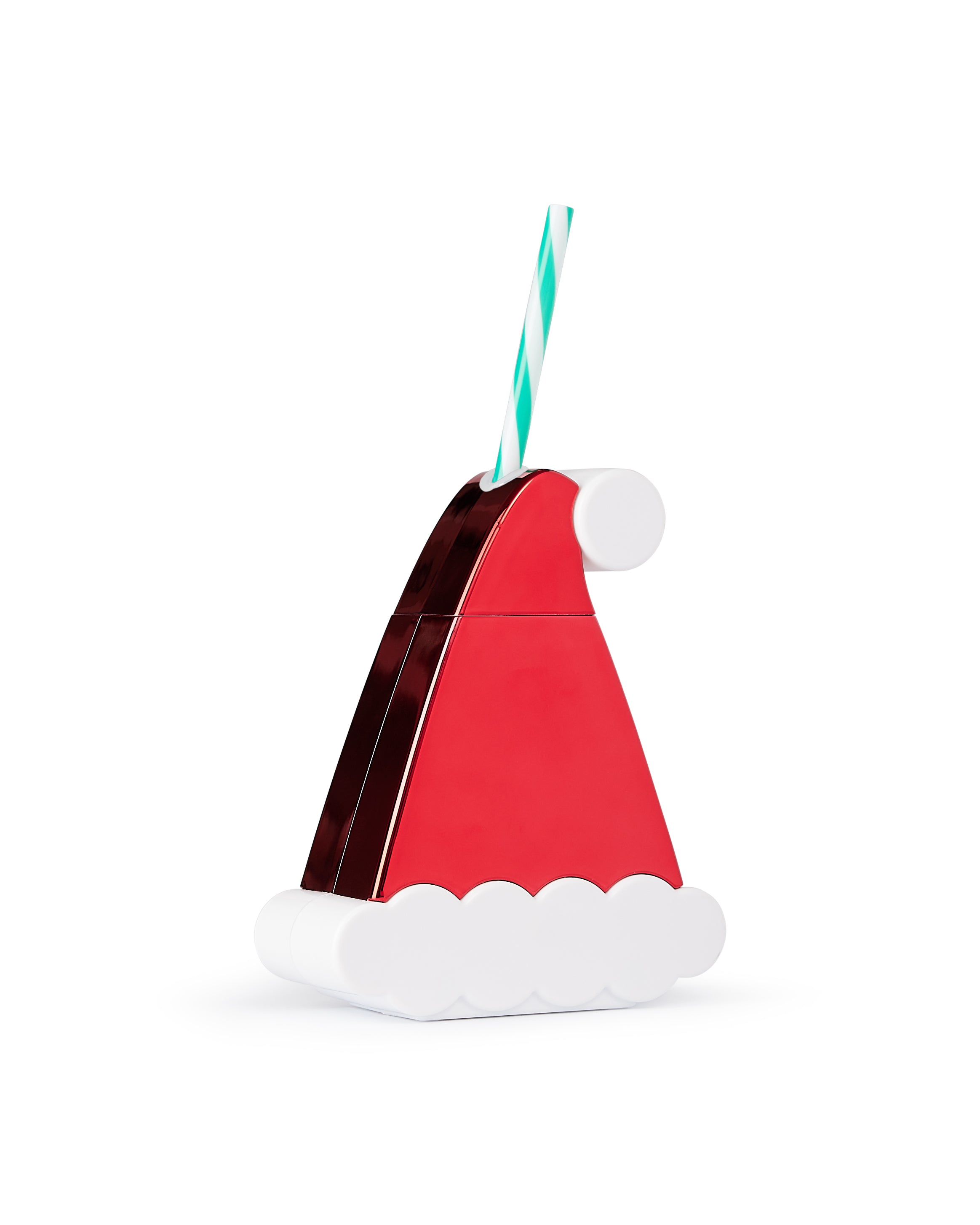 Santa Hat 13.5 Oz Electroplated Novelty Sipper