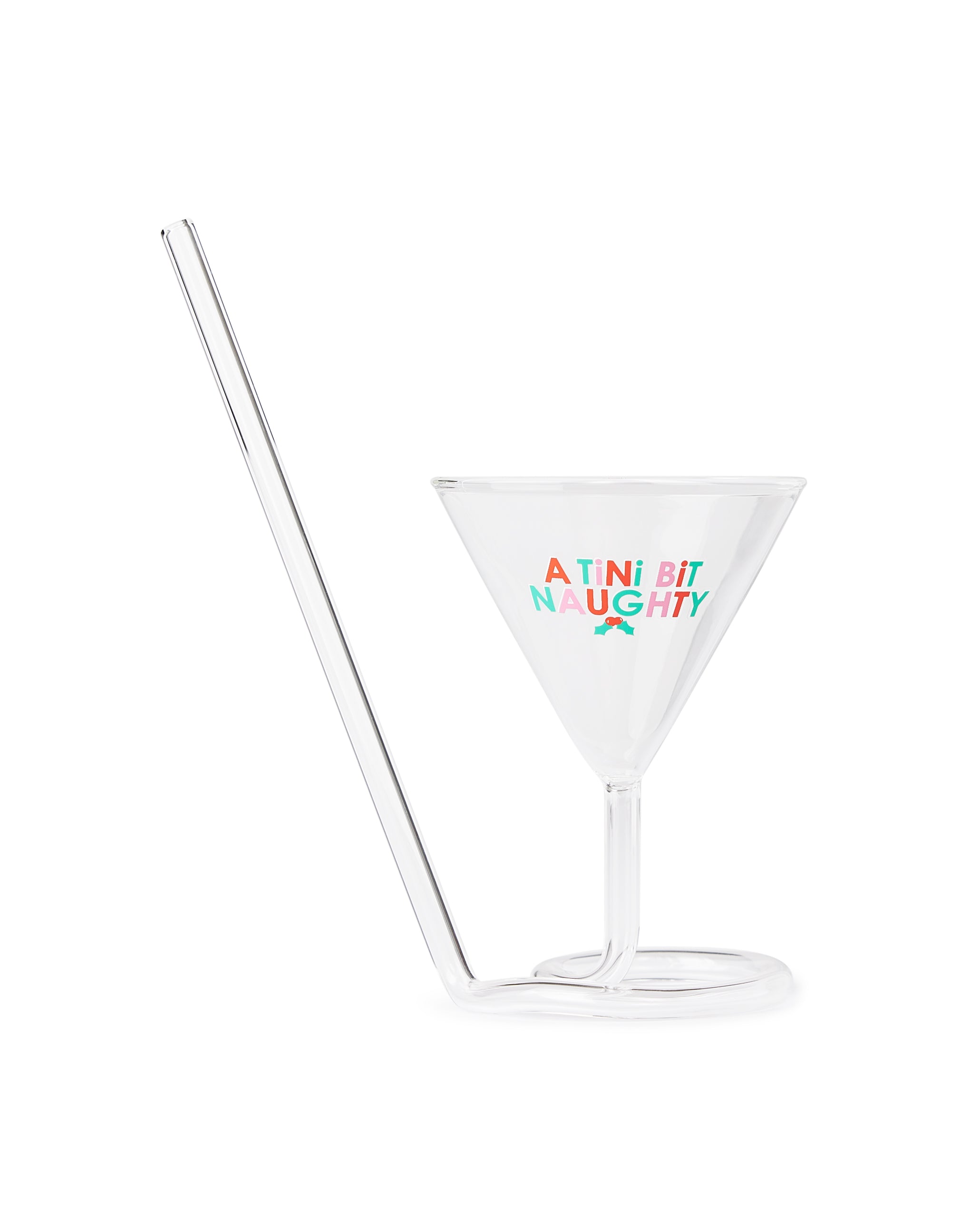 A Tini Bit Naughty 4 Oz Martini Glass Novelty Sipper Cup