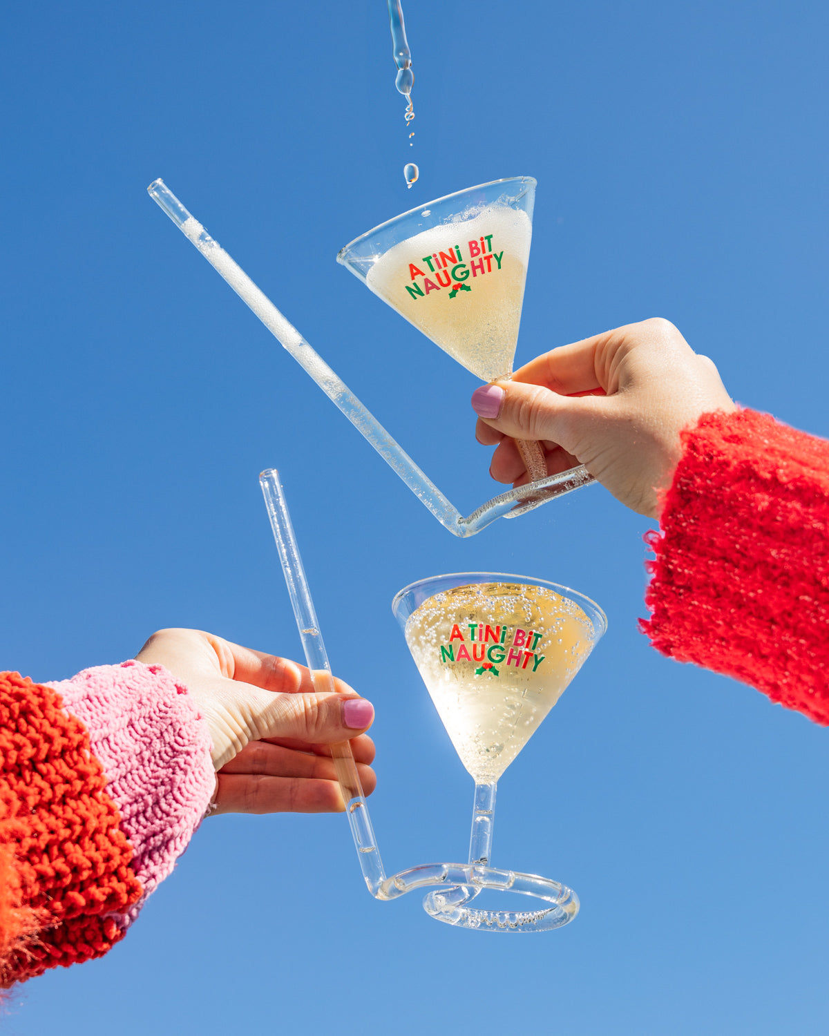 A Tini Bit Naughty 4 Oz Martini Glass Novelty Sipper Cup