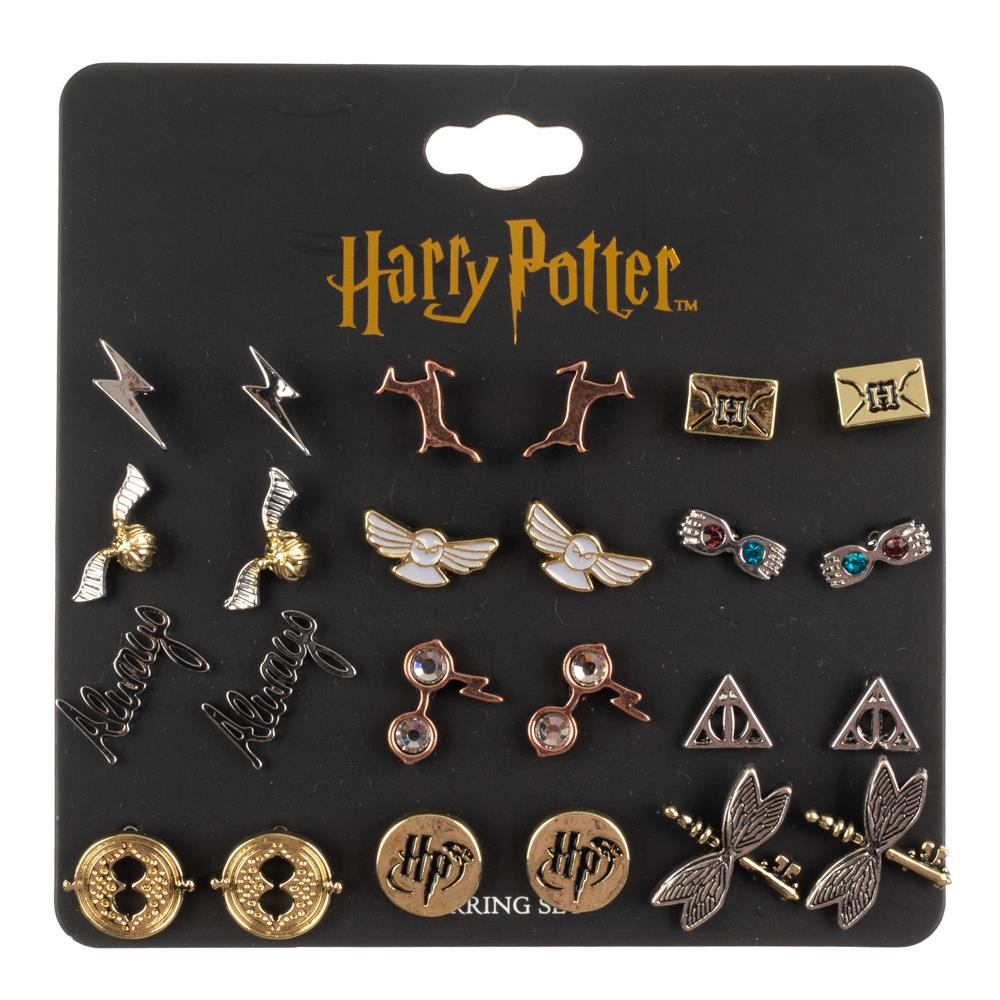 Harry Potter Hogwarts Symbols Fashion Earrings, Earrings Set For Women