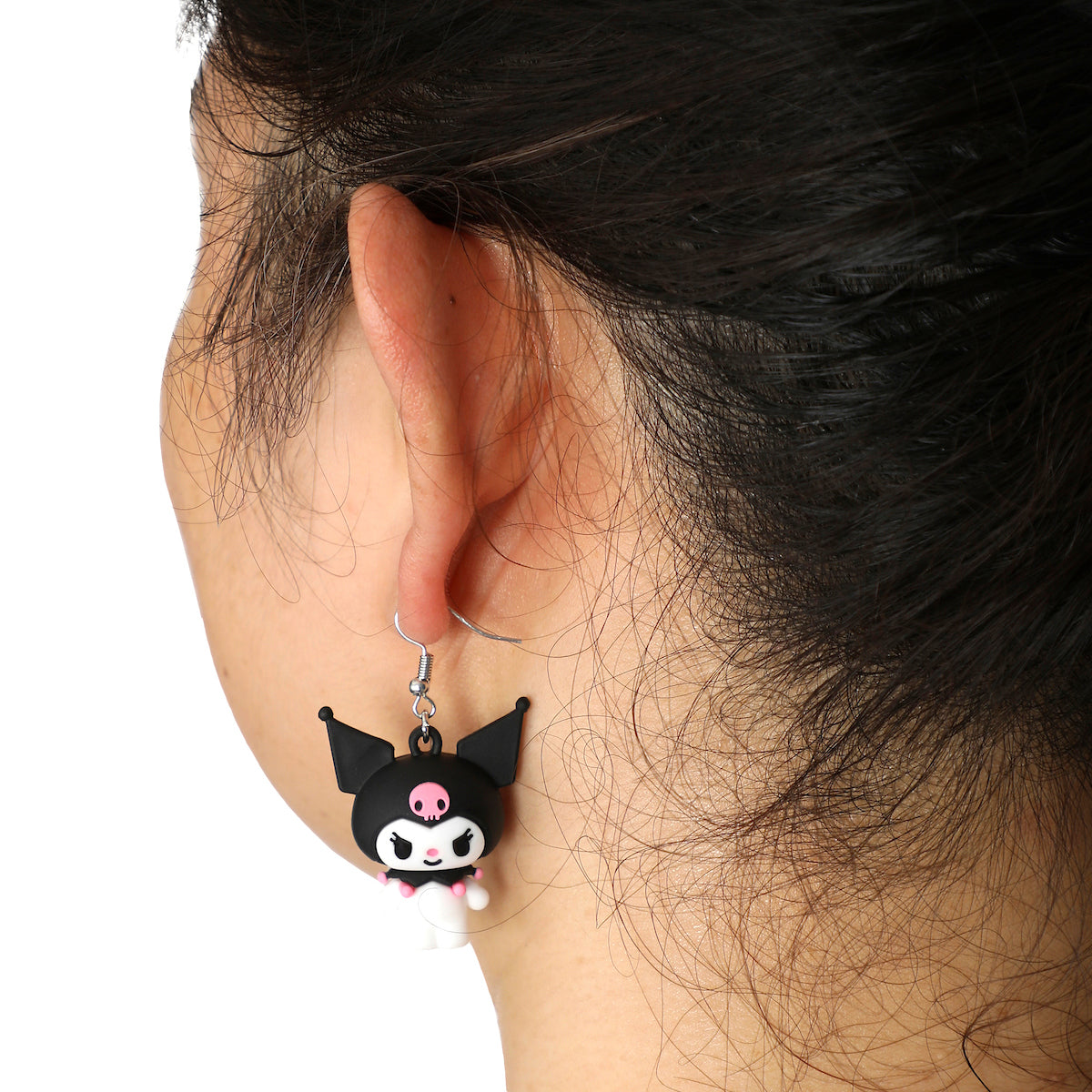 Kuromi 3D Rubber Molded Character Earrings