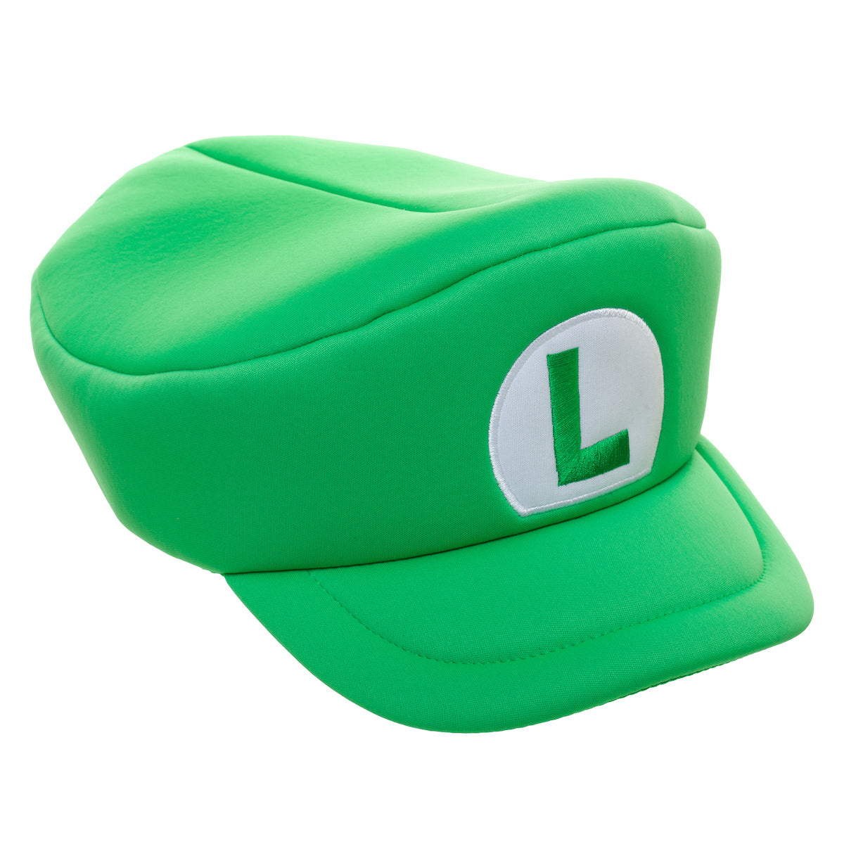 Super Mario Bros Embroidered Luigi L Patch Adult Green Beret Cap