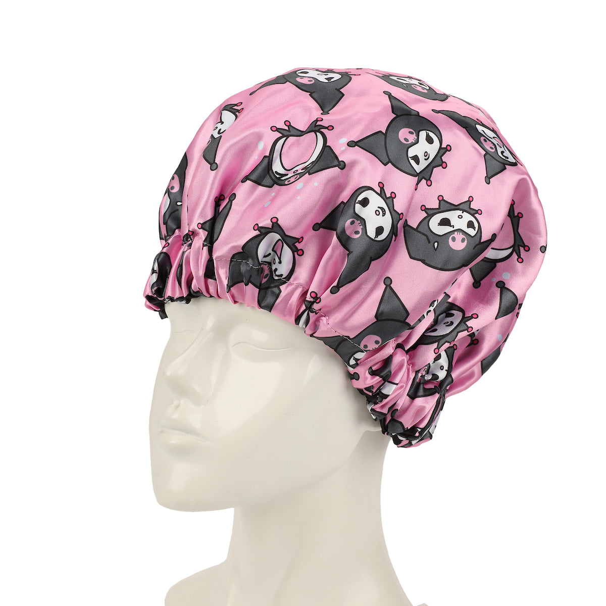 Kuromi Character All-Over Print Reversible Sleep Bonnet