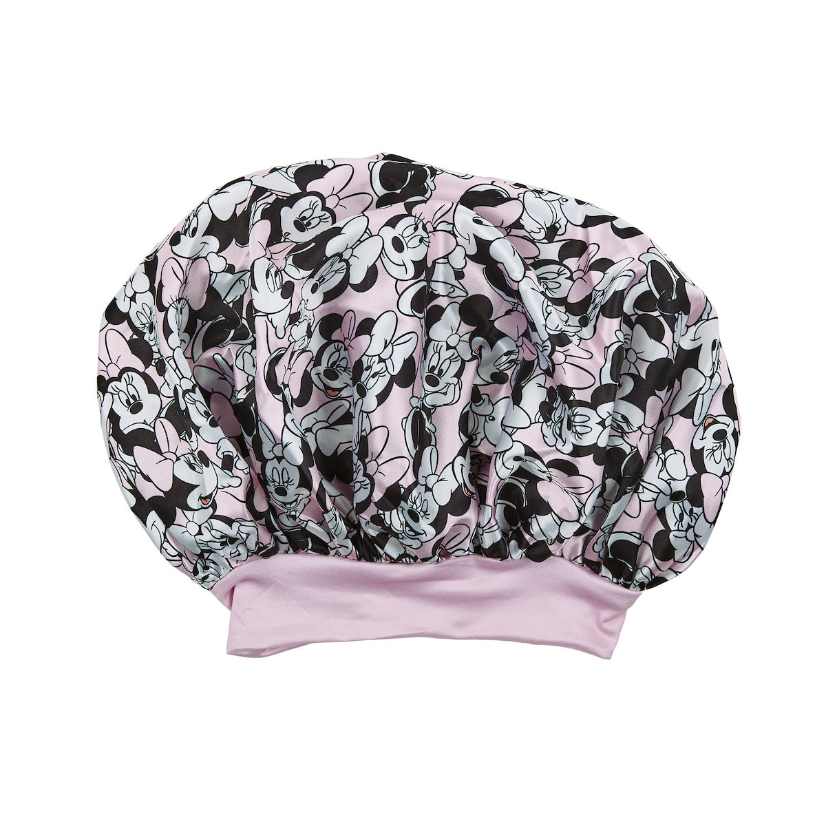 Disney Minnie Mouse All-Over Print Pink Satin Bonnet