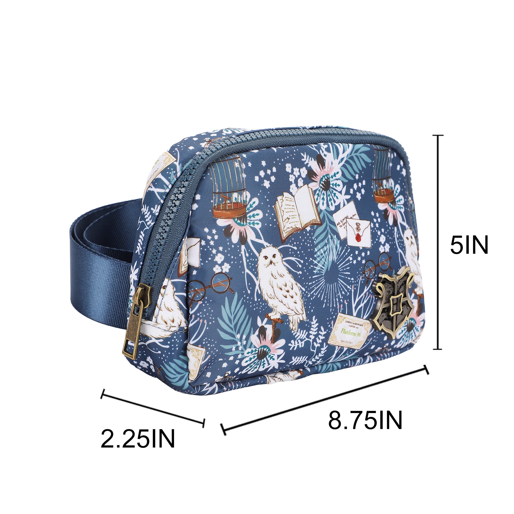 Harry Potter Hedwig & Hogwarts Letter AOP Adult Fanny Pack Sling Bag