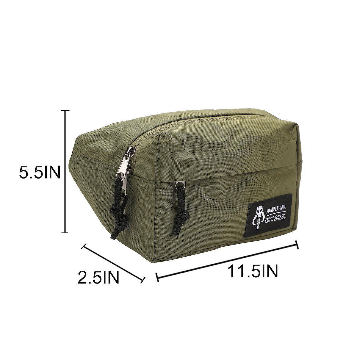 Star Wars The Mandalorian Crest 11.5" Olive Fanny Pack