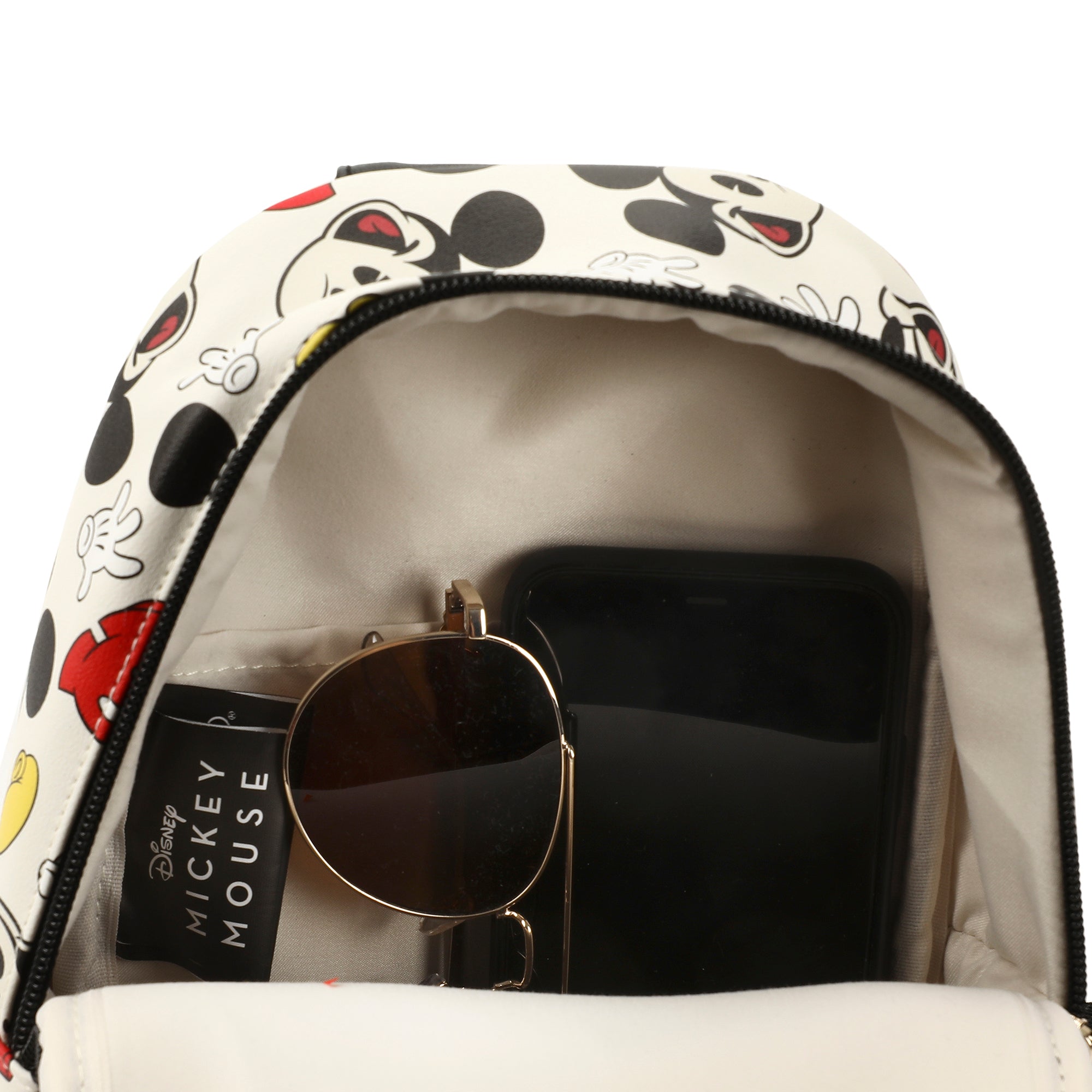 Disney Mickey Mouse All-Over Print White 7.4" Sling Bag