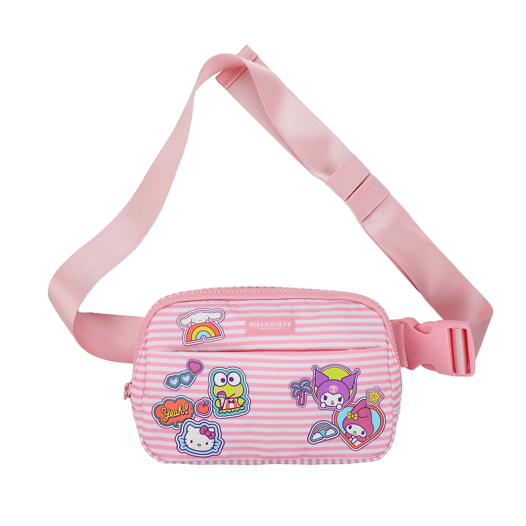 Hello Kitty and Friends Sticker Stripe Fanny Pack / Sling Bag