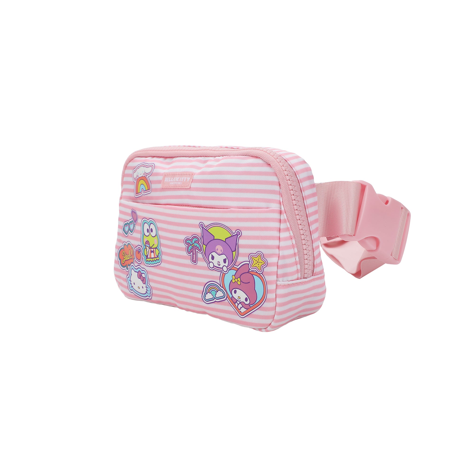 Hello Kitty and Friends Sticker Stripe Fanny Pack / Sling Bag