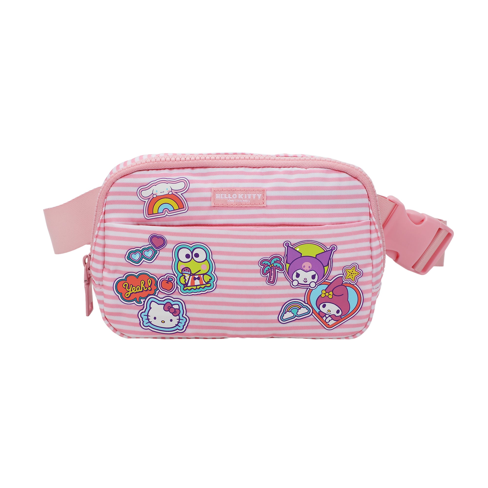 Hello Kitty and Friends Sticker Stripe Fanny Pack / Sling Bag