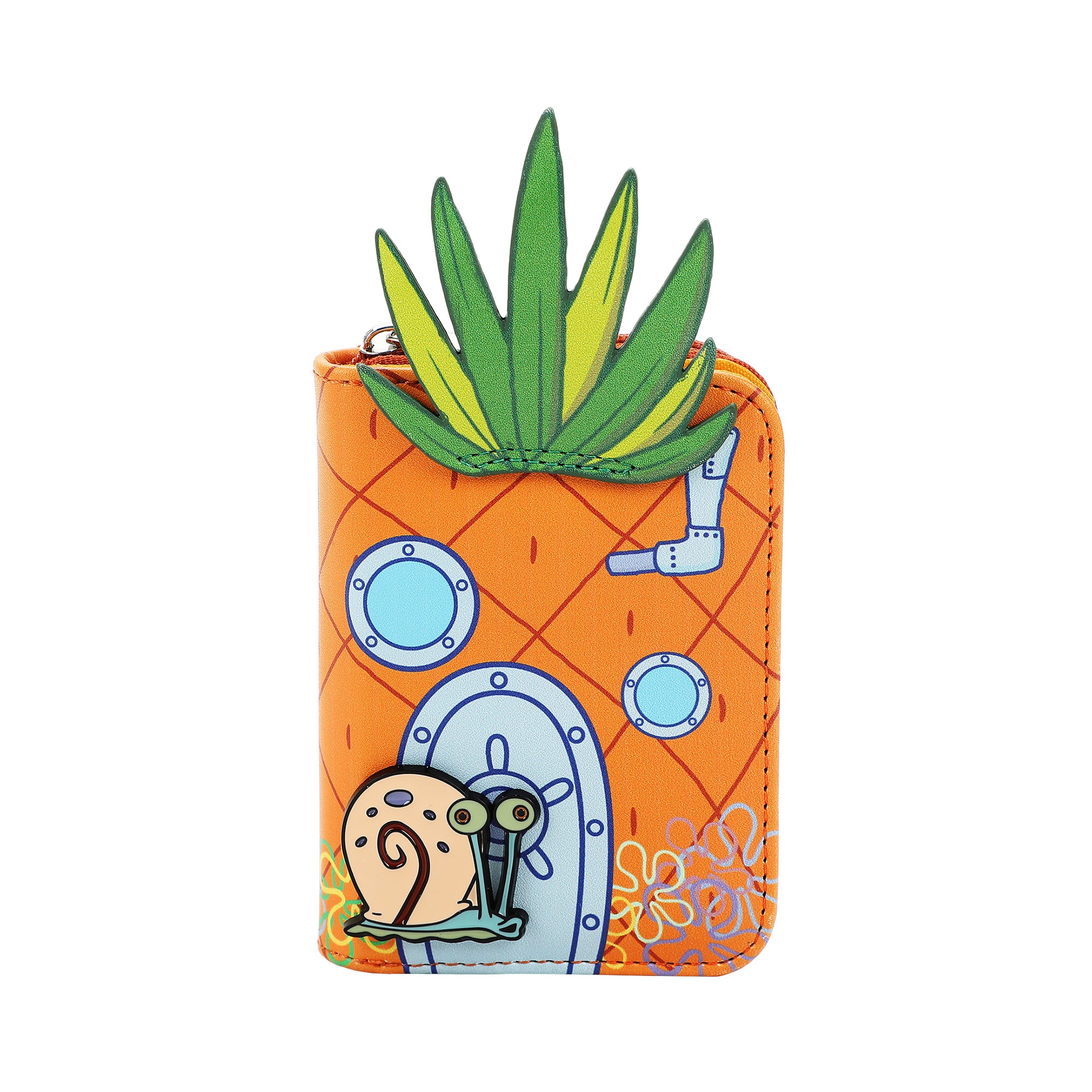 Spongebob Squarepants Pineapple House 4.5" Women's Zip Around Card Wallet