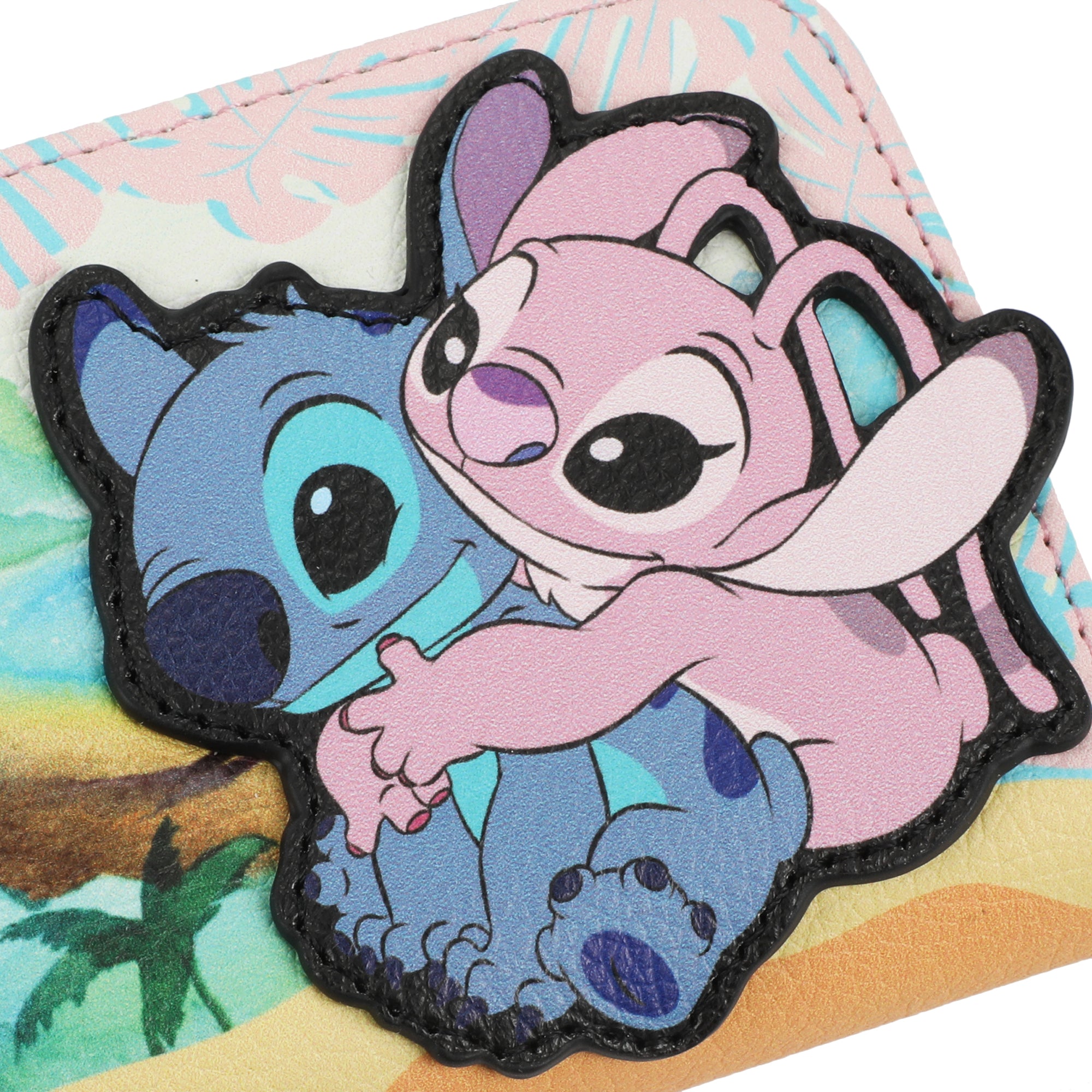 Disney's Stitch and Angel Zip-Around Wallet