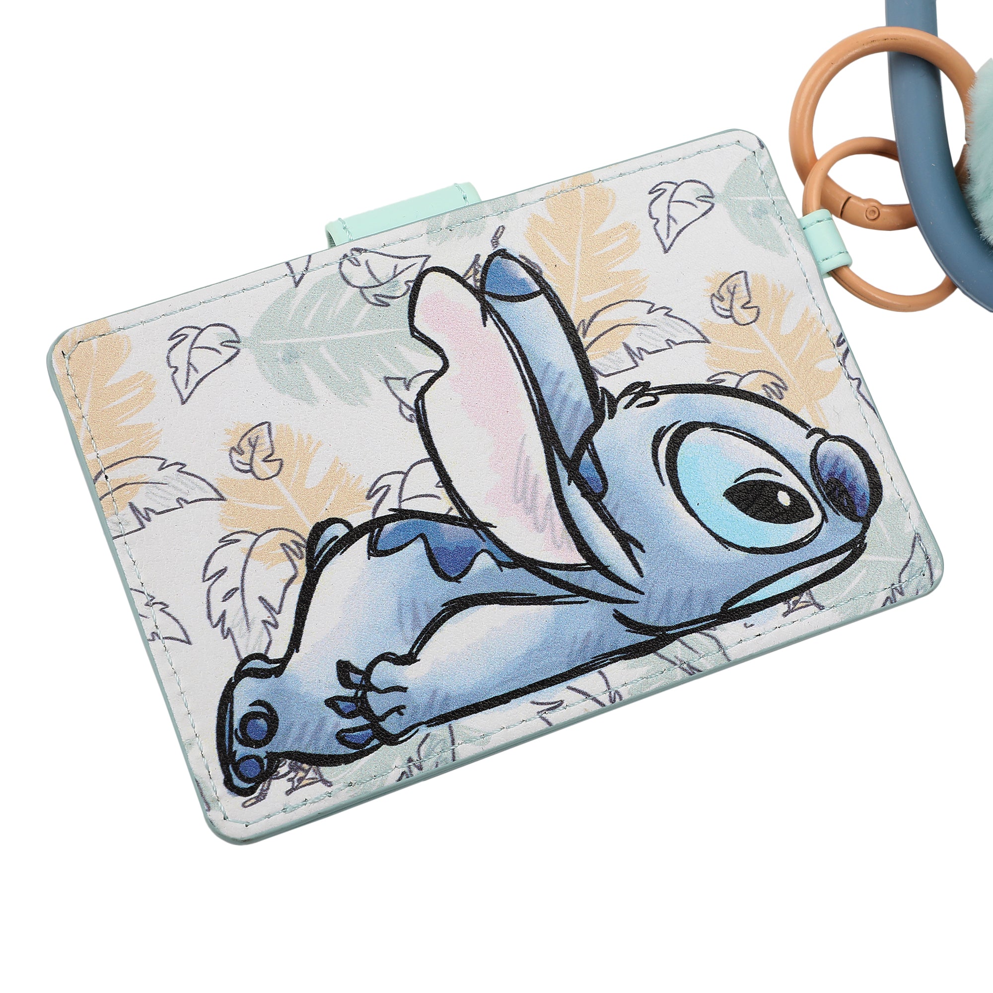 Disney's Stitch Wristlet Wallet With Snap Closure