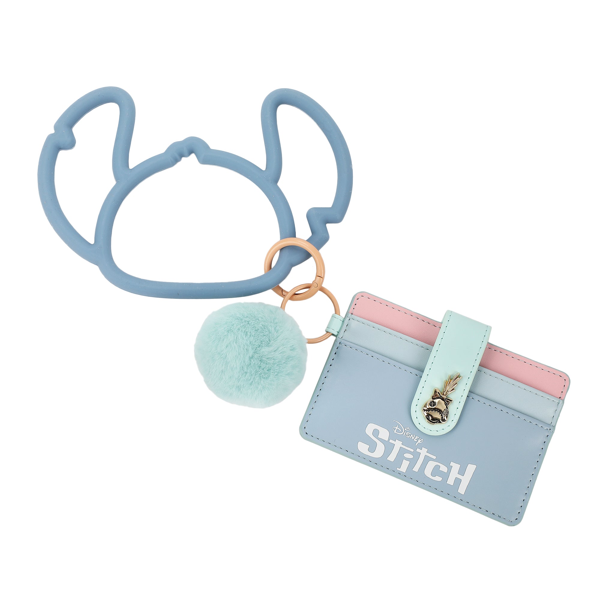Disney's Stitch Wristlet Wallet With Snap Closure