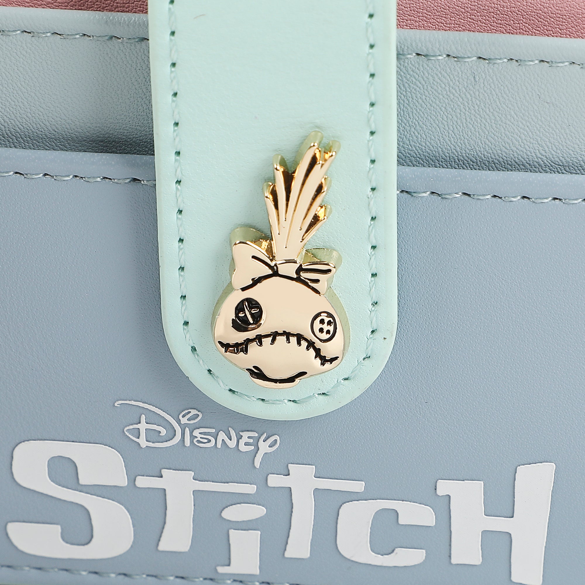 Disney's Stitch Wristlet Wallet With Snap Closure