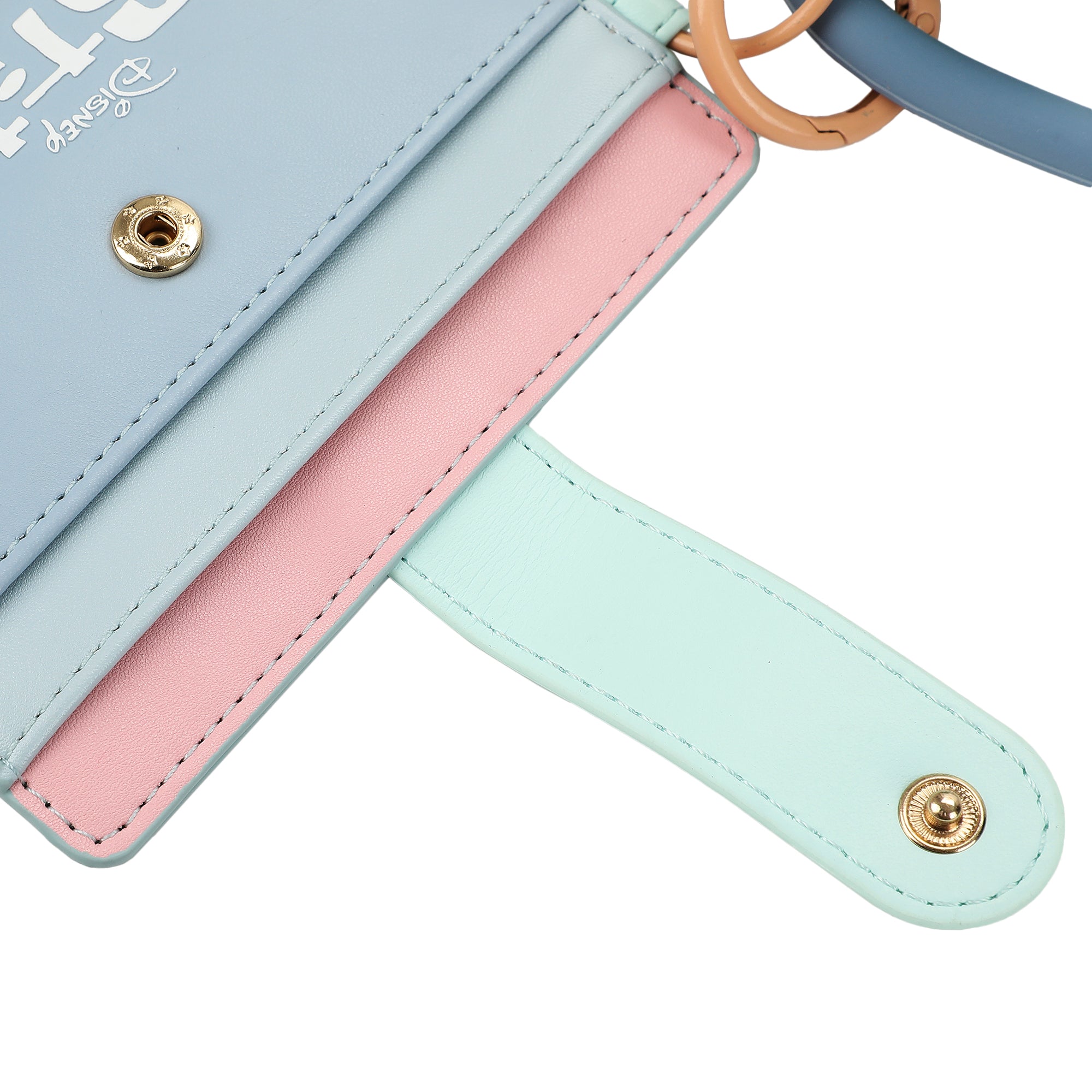 Disney's Stitch Wristlet Wallet With Snap Closure