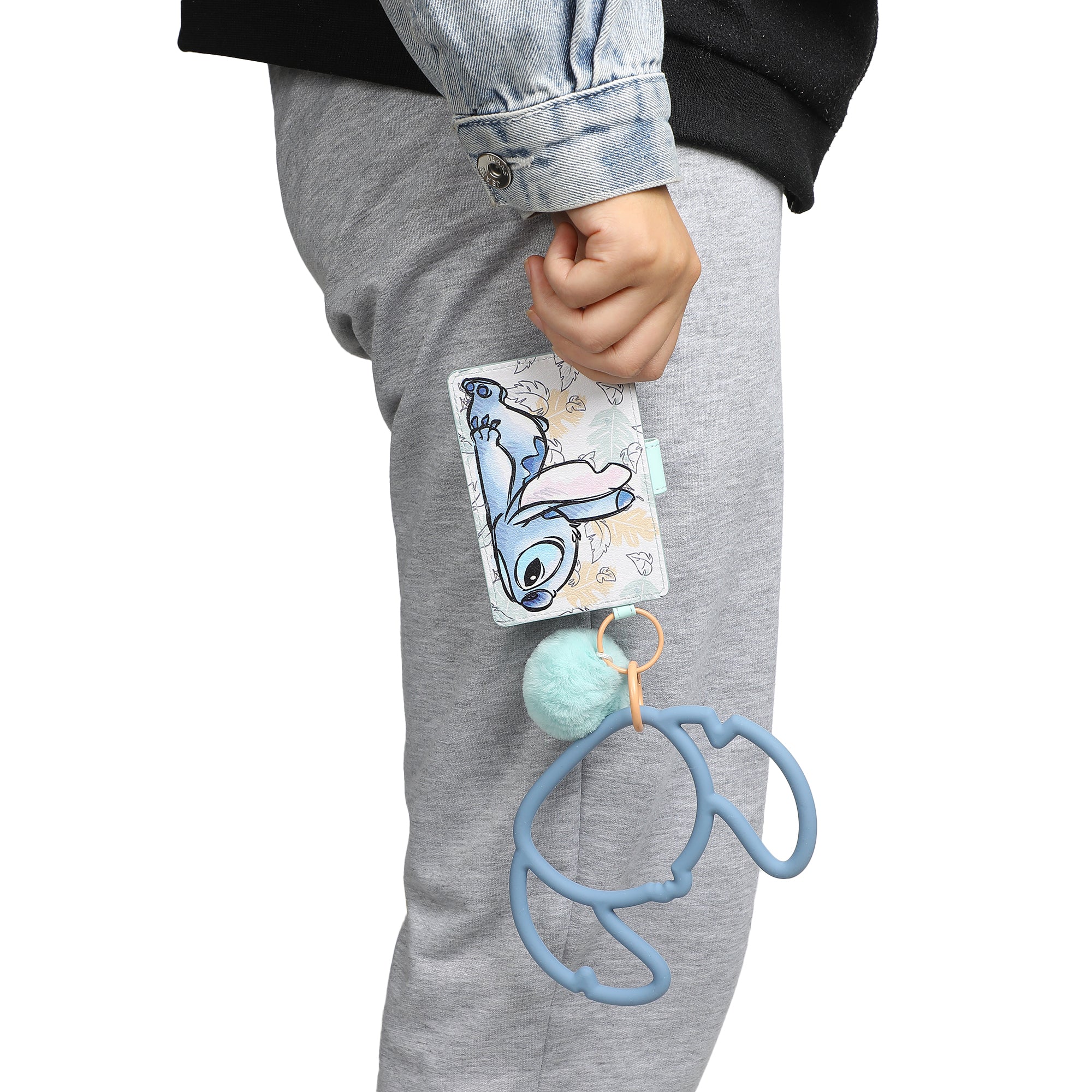 Disney's Stitch Wristlet Wallet With Snap Closure