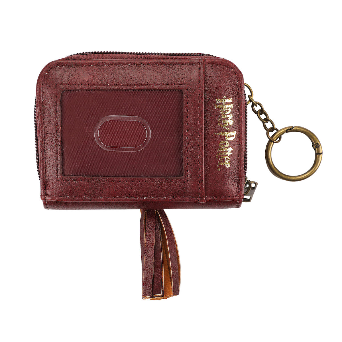 Harry Potter Hogwarts Crest with PU Tassel and Foil Zip Around Women's Wallet