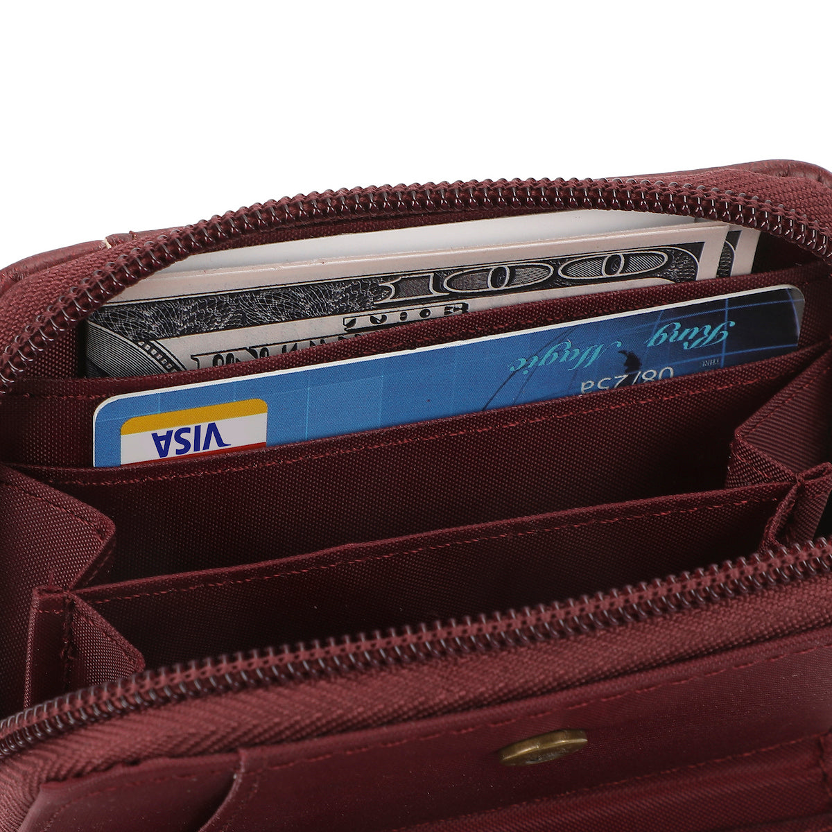 Harry Potter Hogwarts Crest with PU Tassel and Foil Zip Around Women's Wallet