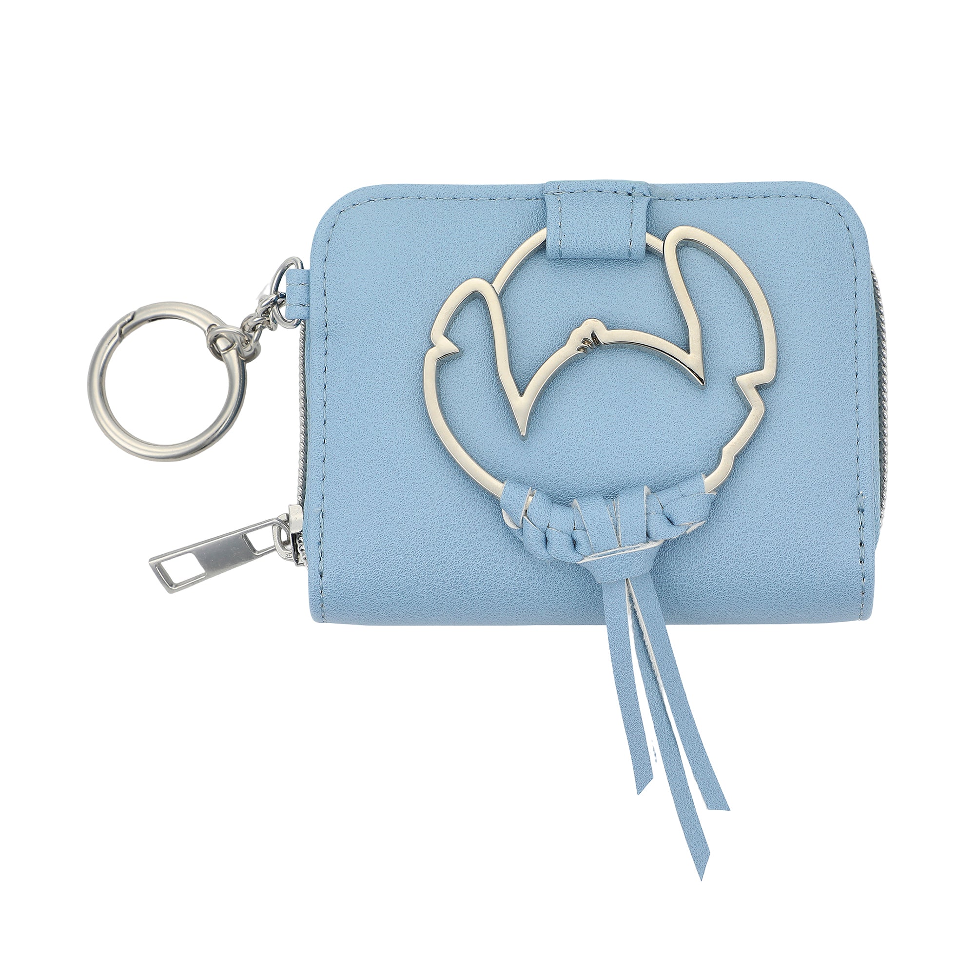 Lilo & Stitch Metal Stitch & Tassel Blue 4.5" Wallet