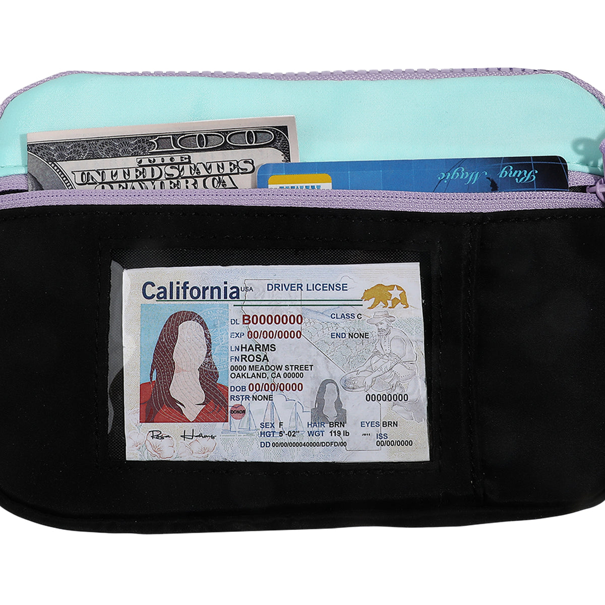KPop Demon Hunters Print Women's Wallet with Woven Strap