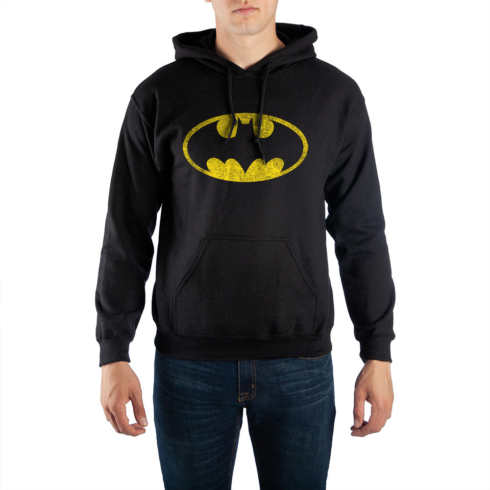 Batman Hoodie Mens DC Comics Clothing-Small