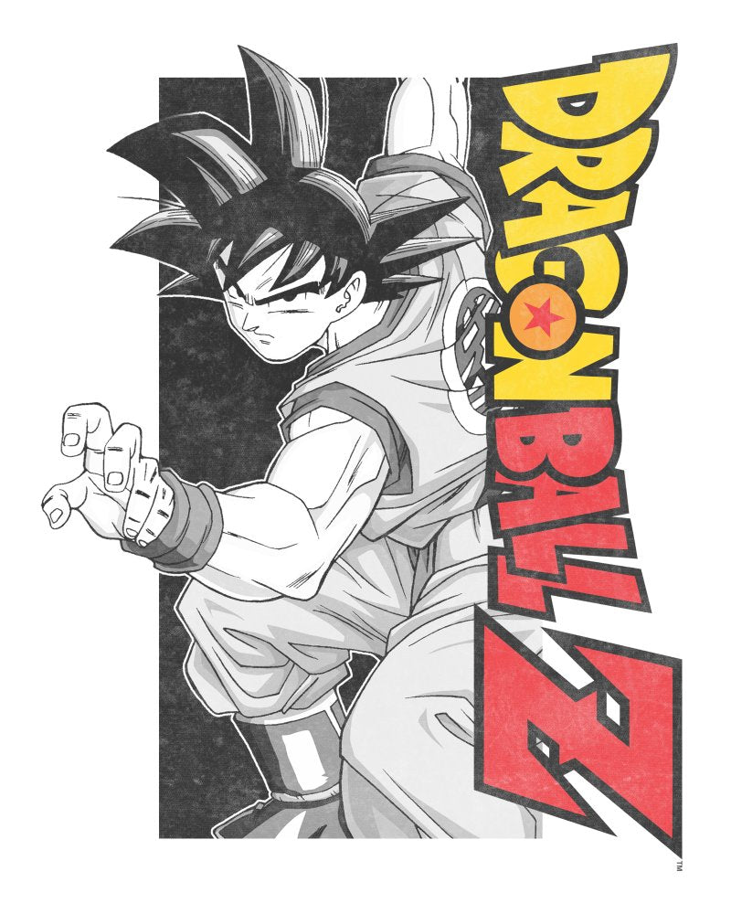 Dragon Ball Z Classic Logo White Graphic Hoodie