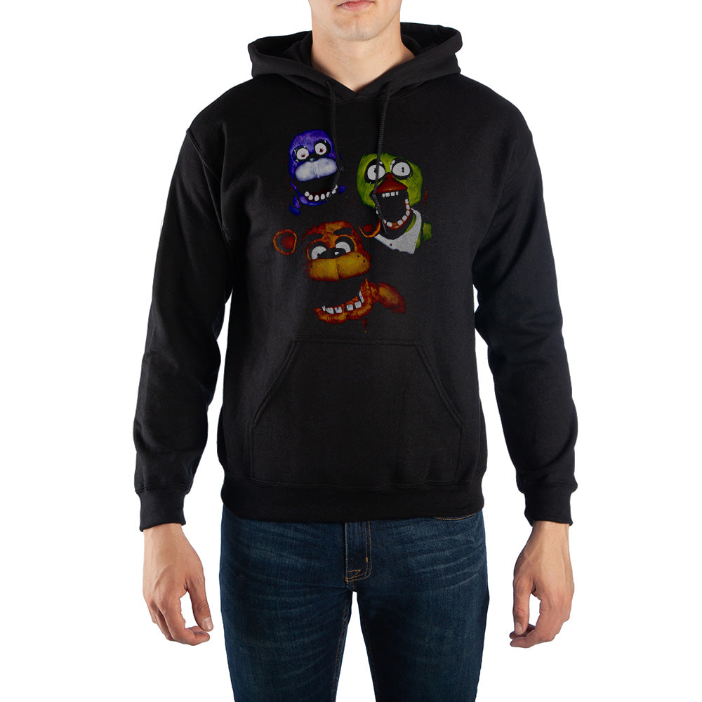 Five Nights at Freddy's Jumpscare Pullover Hooded Sweatshirt-X-Large