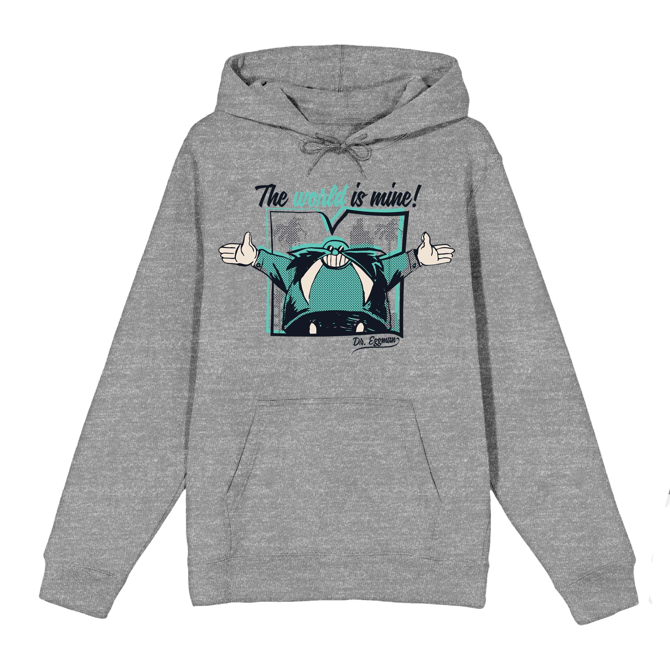 Sonic The Hedgehog Dr. Eggman Men's Athletic Heather Sweatshirt