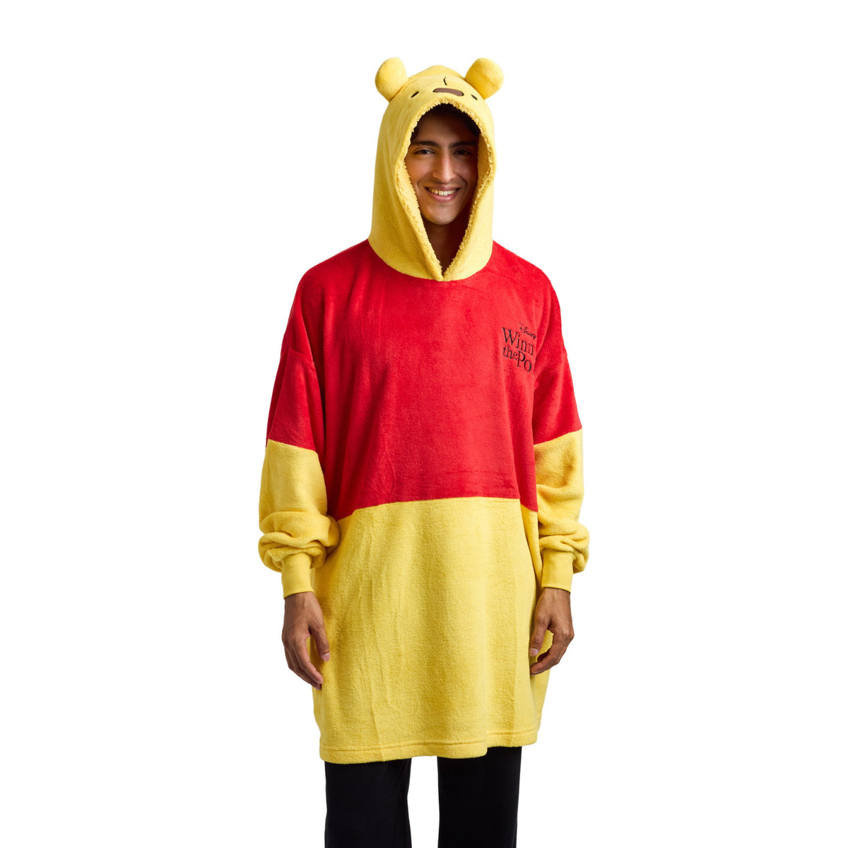 Winnie The Pooh Cosplay Oversized Sleep Hoodie For Adults-One Size