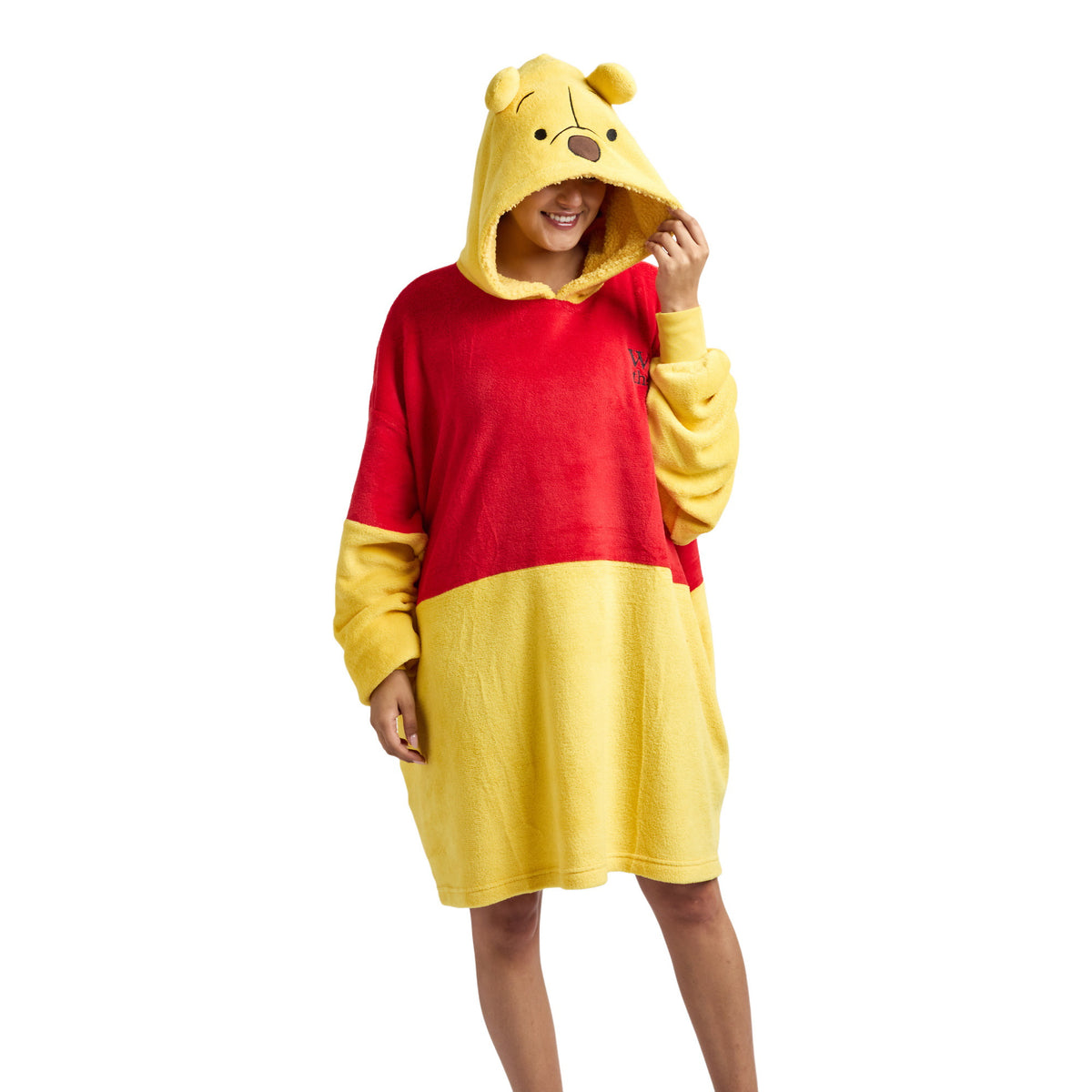Winnie The Pooh Cosplay Oversized Sleep Hoodie For Adults-One Size