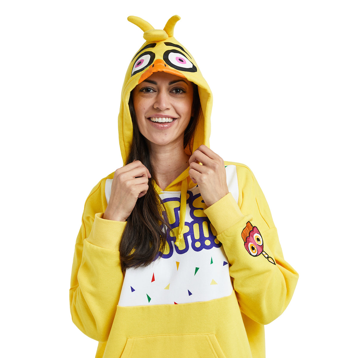 Five Nights At Freddy's Chica Women's Yellow Long Sleeve Cosplay Hoodie