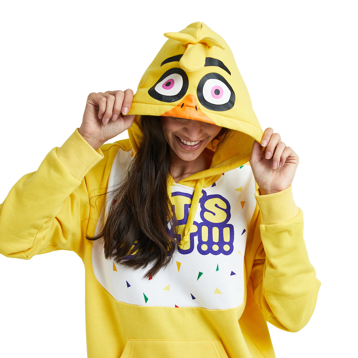 Five Nights At Freddy's Chica Women's Yellow Long Sleeve Cosplay Hoodie