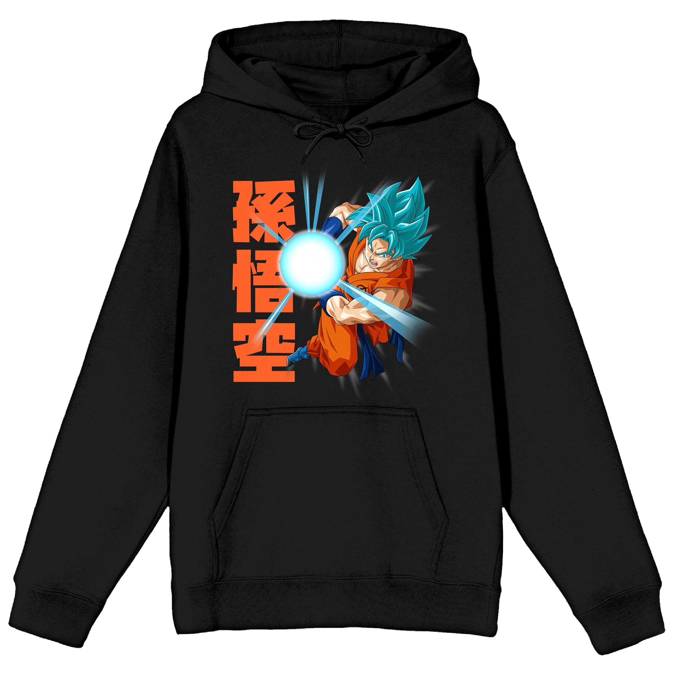 Dragon Ball Super Super Saiyan Adult Black Hoodie-Small