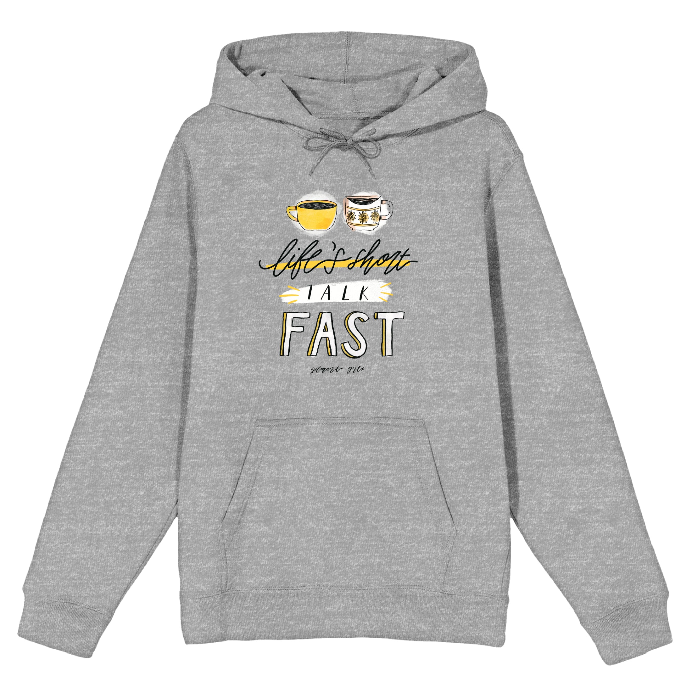 Gilmore Girls Life's Short Talk Fast Men's Athletic Heather Hoodie