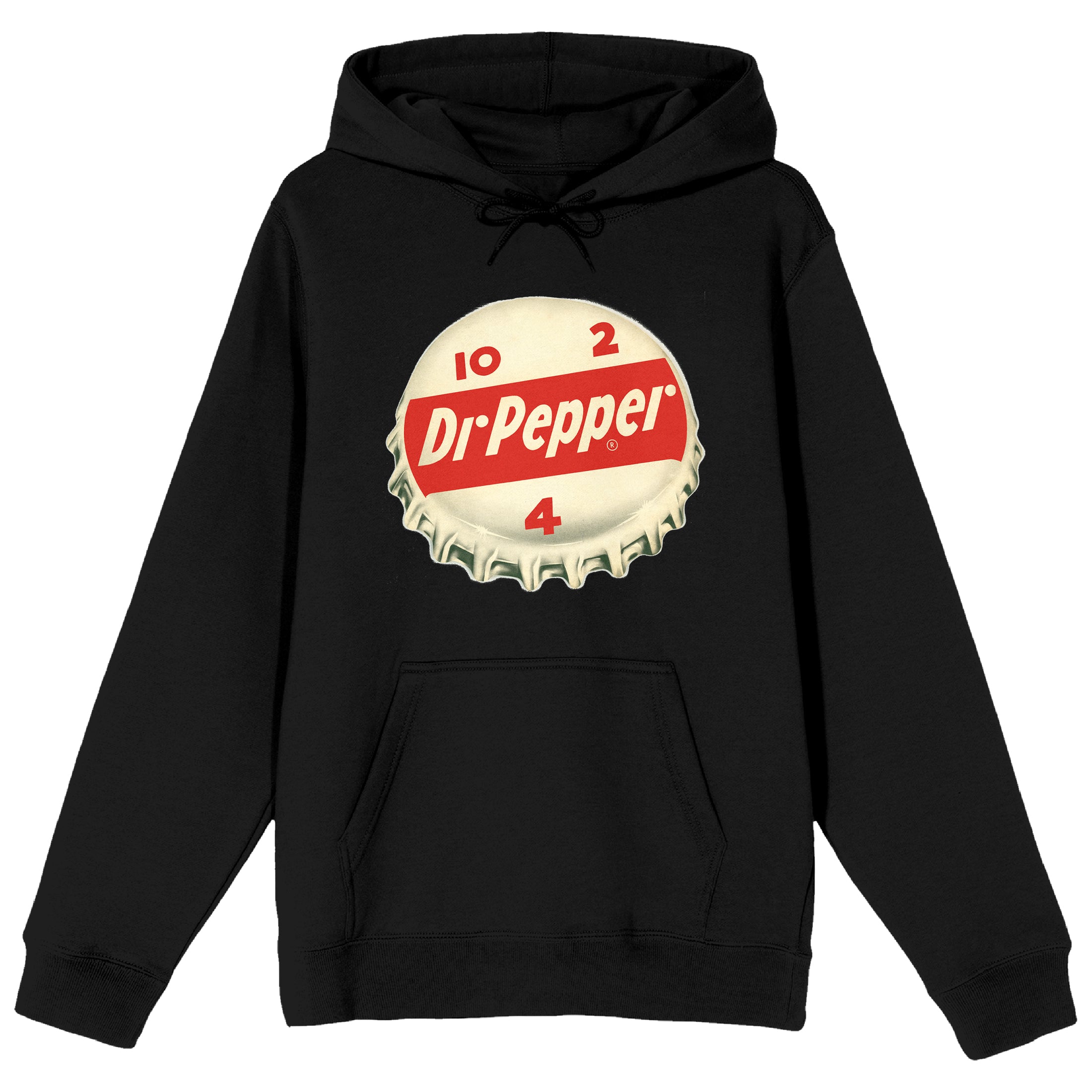 Dr Pepper Bottle Cap Men's Black Sweatshirt-Medium