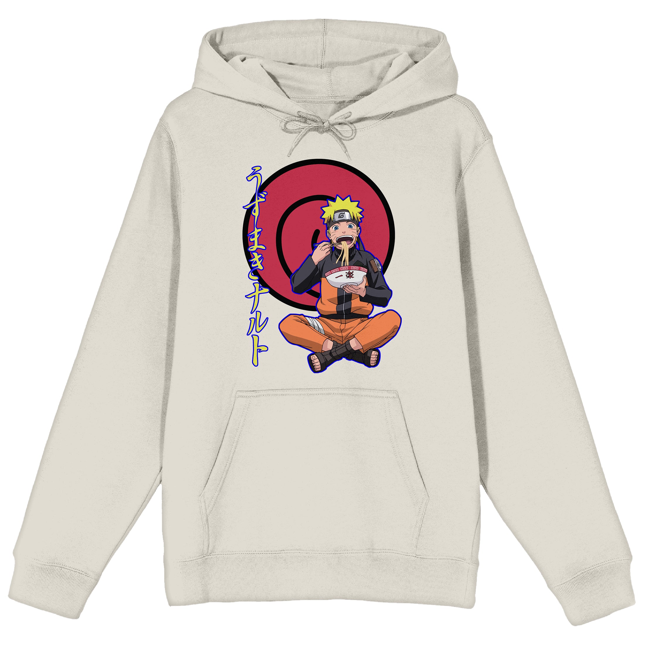 Naruto Shippuden Naruto Eating Ramen Long Sleeve Tofu Men's Hooded Sweatshirt