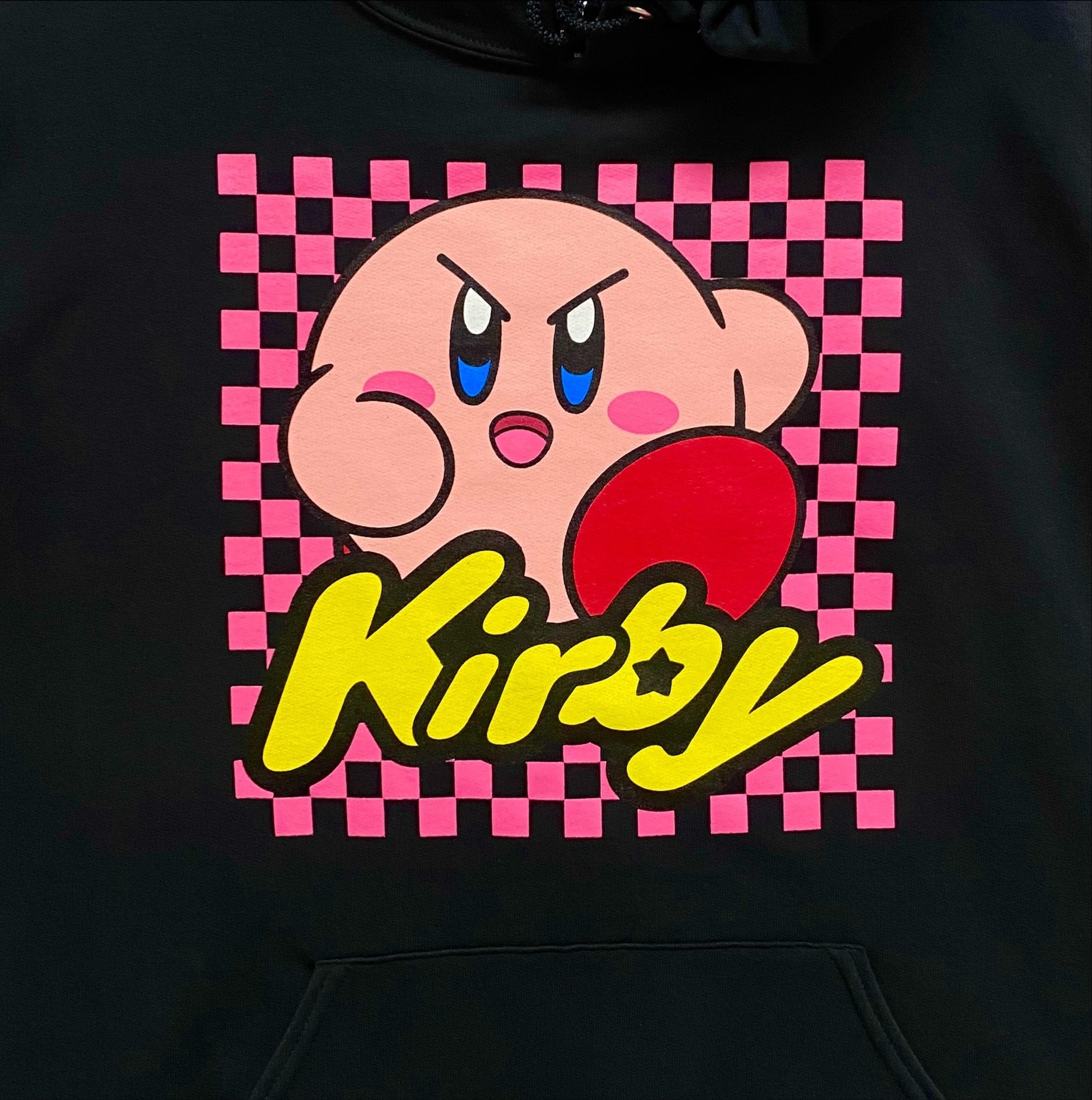 Kirby Scowl Checkerboard Men's Black Sweatshirt