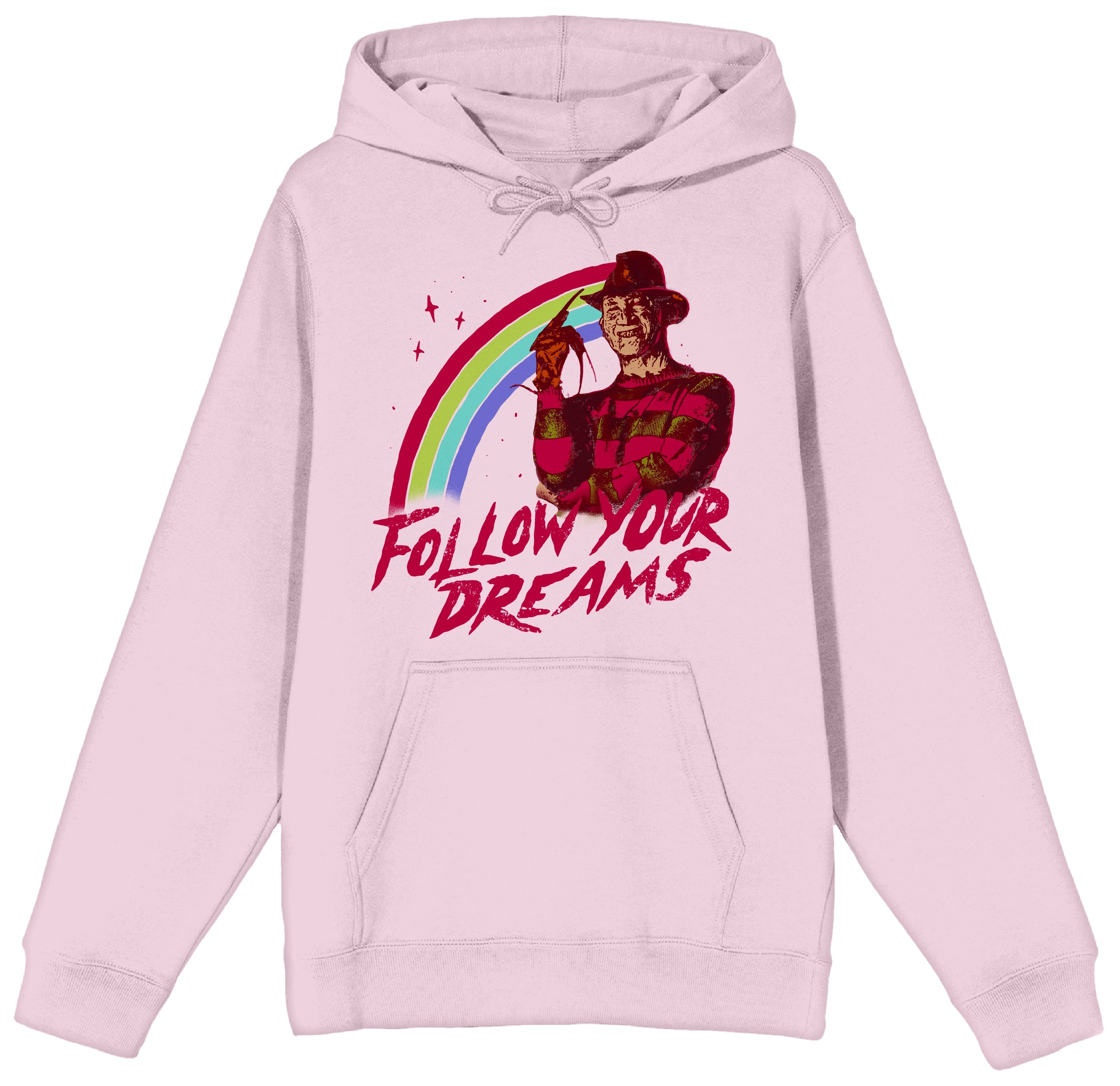 Nightmare On Elm Street Follow Your Dreams Men's Pink Hoodie
