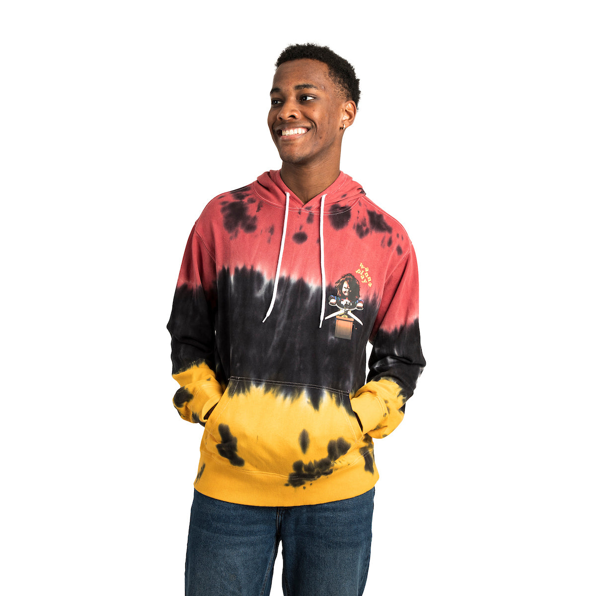 Chucky Wanna Play Washed Hoodie For Adult Mens