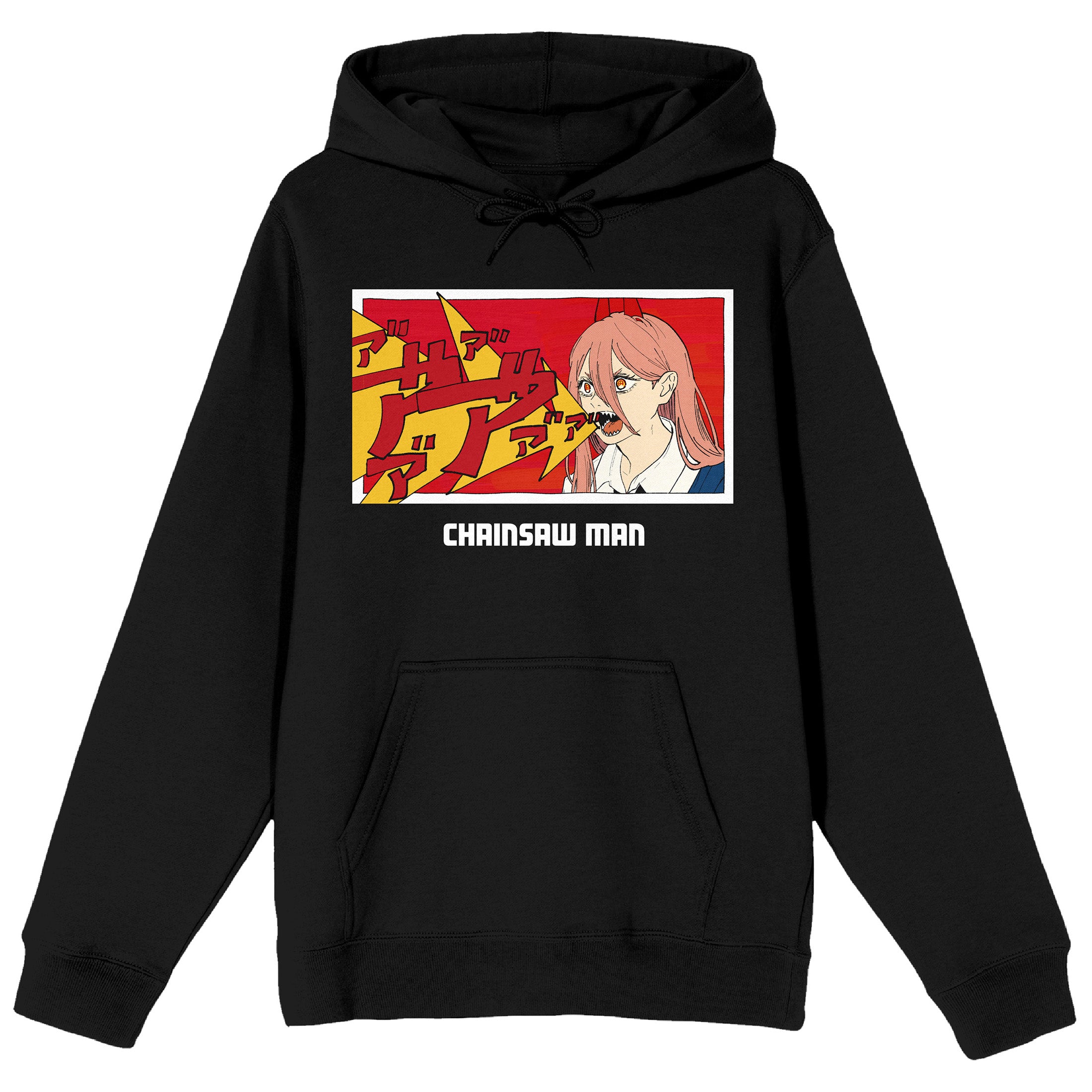 Chainsaw Man Blood Fiend Long Sleeve Black Adult Hooded Sweatshirt